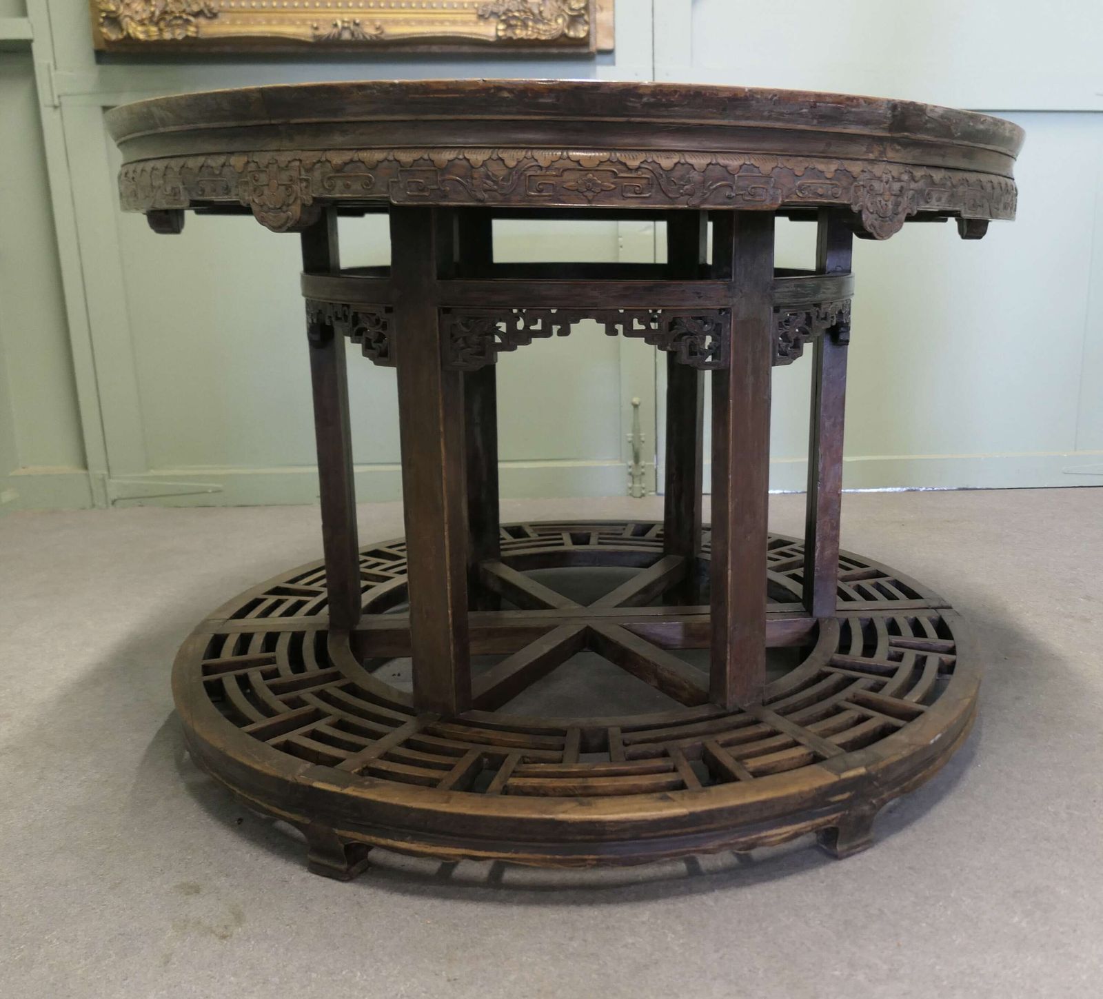 Pair Of Carved Oriental Console Tables Or Centre Table This Is An Unusual Piece photo furniture