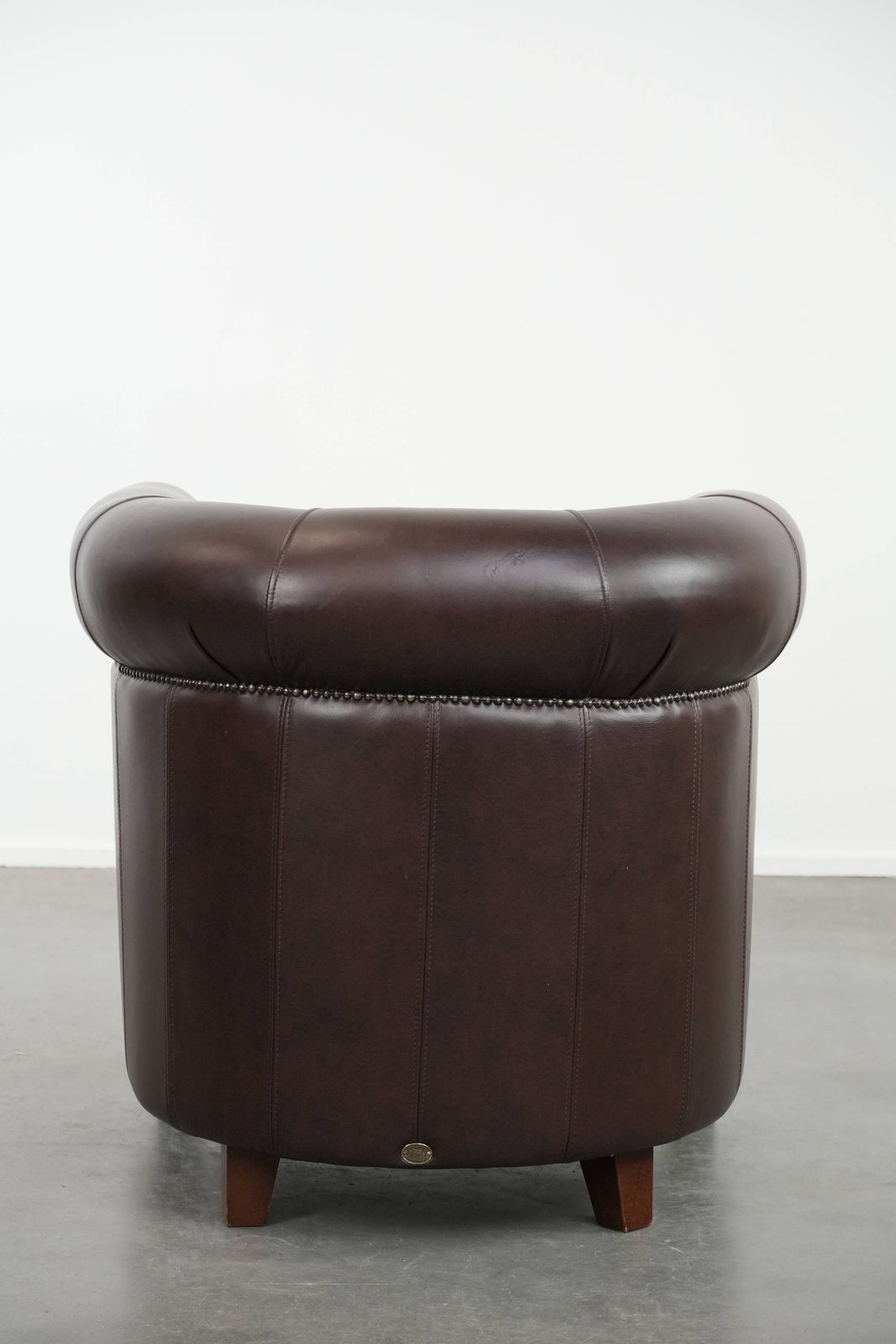 Fauteuil In Koeienhuid, In Zeer Goede Staat, Engelse Stijl, Bruin/Donkerpaars photo Meubels