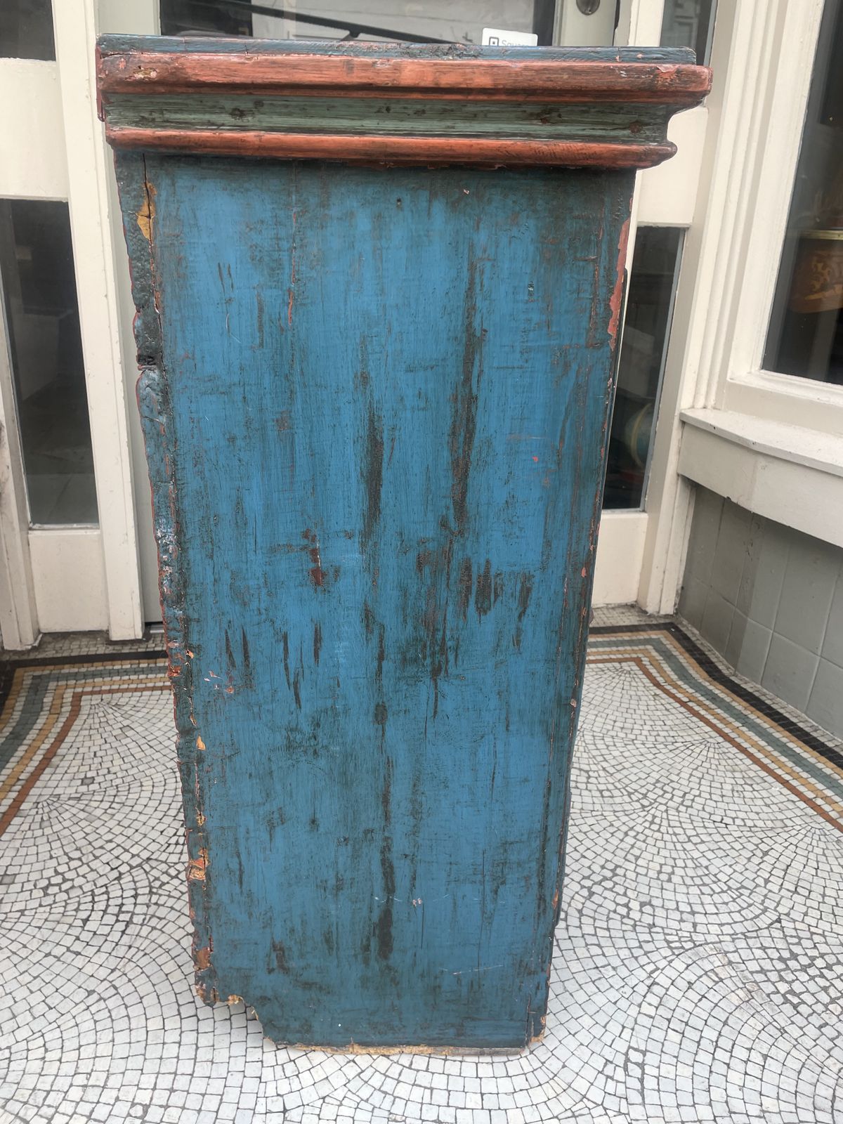 European Folk Art Painted Cupboard photo 575.0