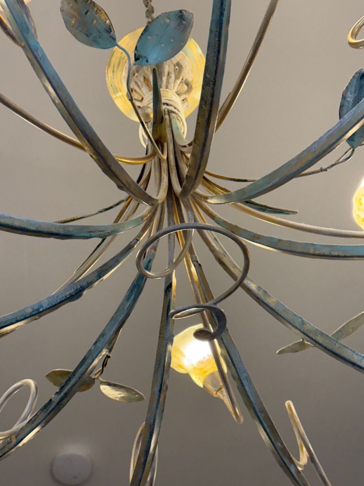 Stunning  Italian Designer Chandelier By "Masca" Of Florence photo furniture