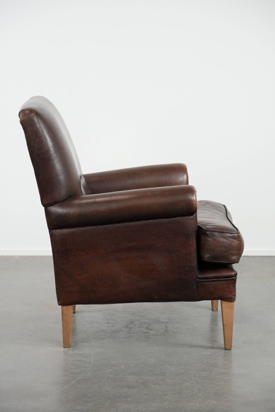 Beautiful Characterful Sheepskin Armchair With A Deep Color photo for sale
