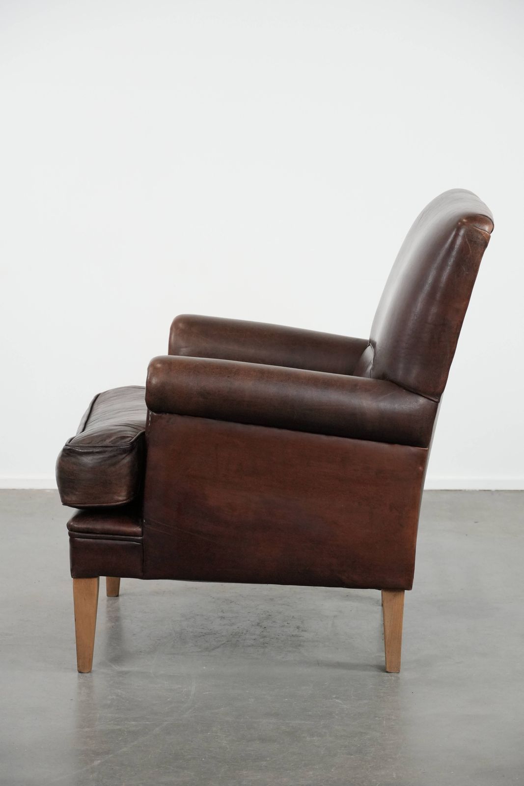 Beautiful Characterful Sheepskin Armchair With A Deep Color photo 1073.0