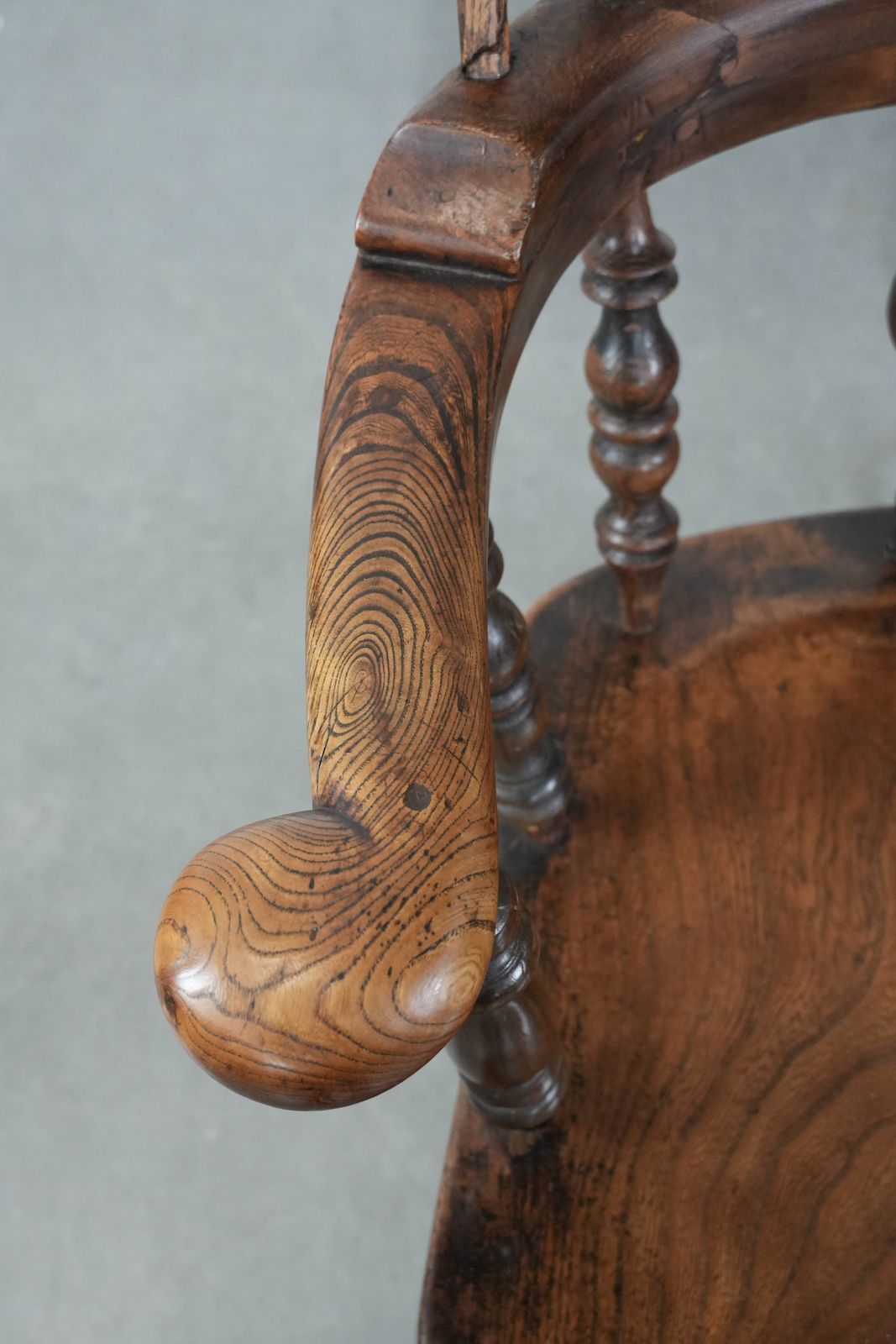 Antique English Highback Windsor Chair From The 18th Century photo buy
