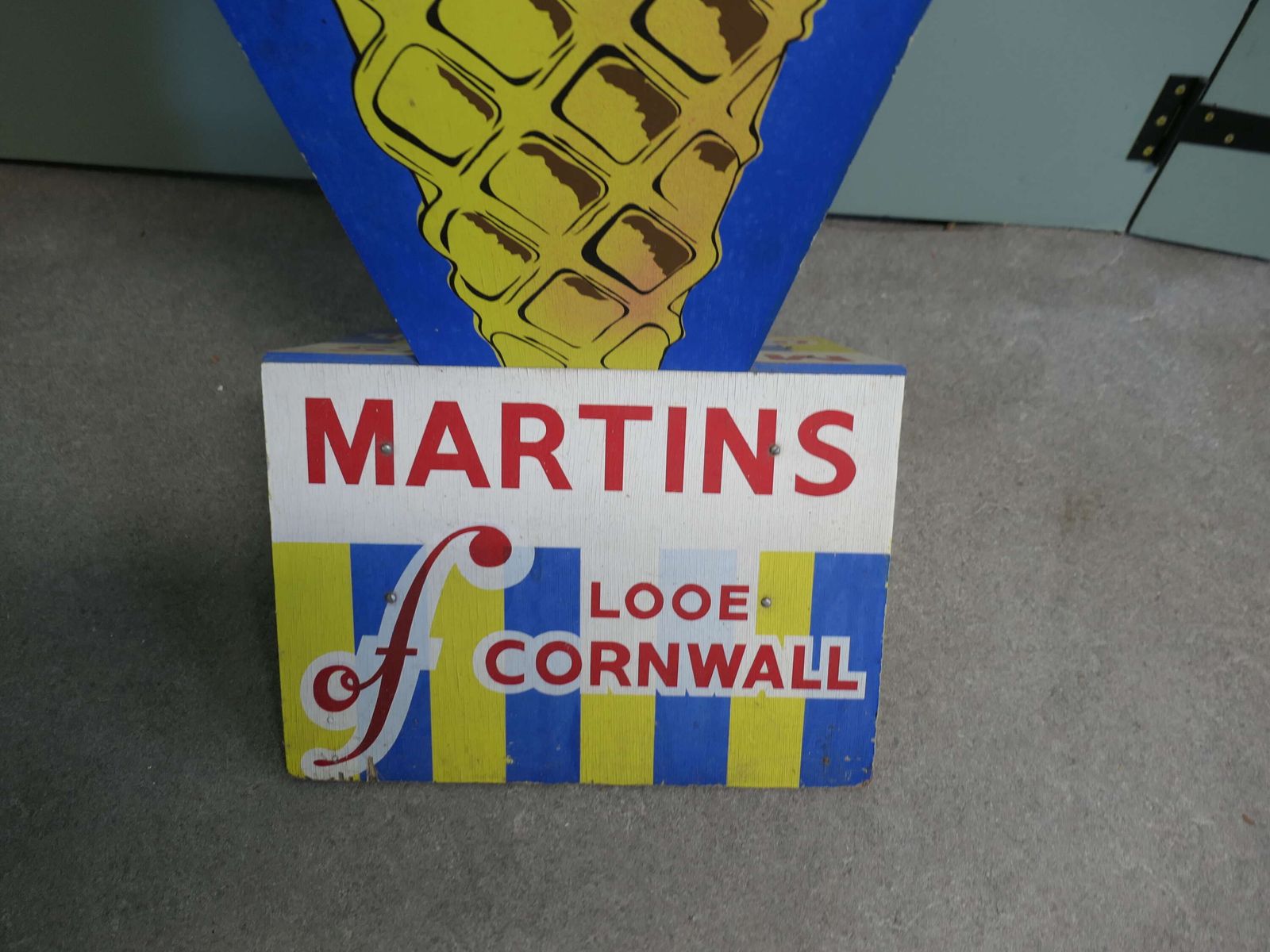 Ice Cream Advertising Sign, Funky Quirky Nostalgic photo Home Decor
