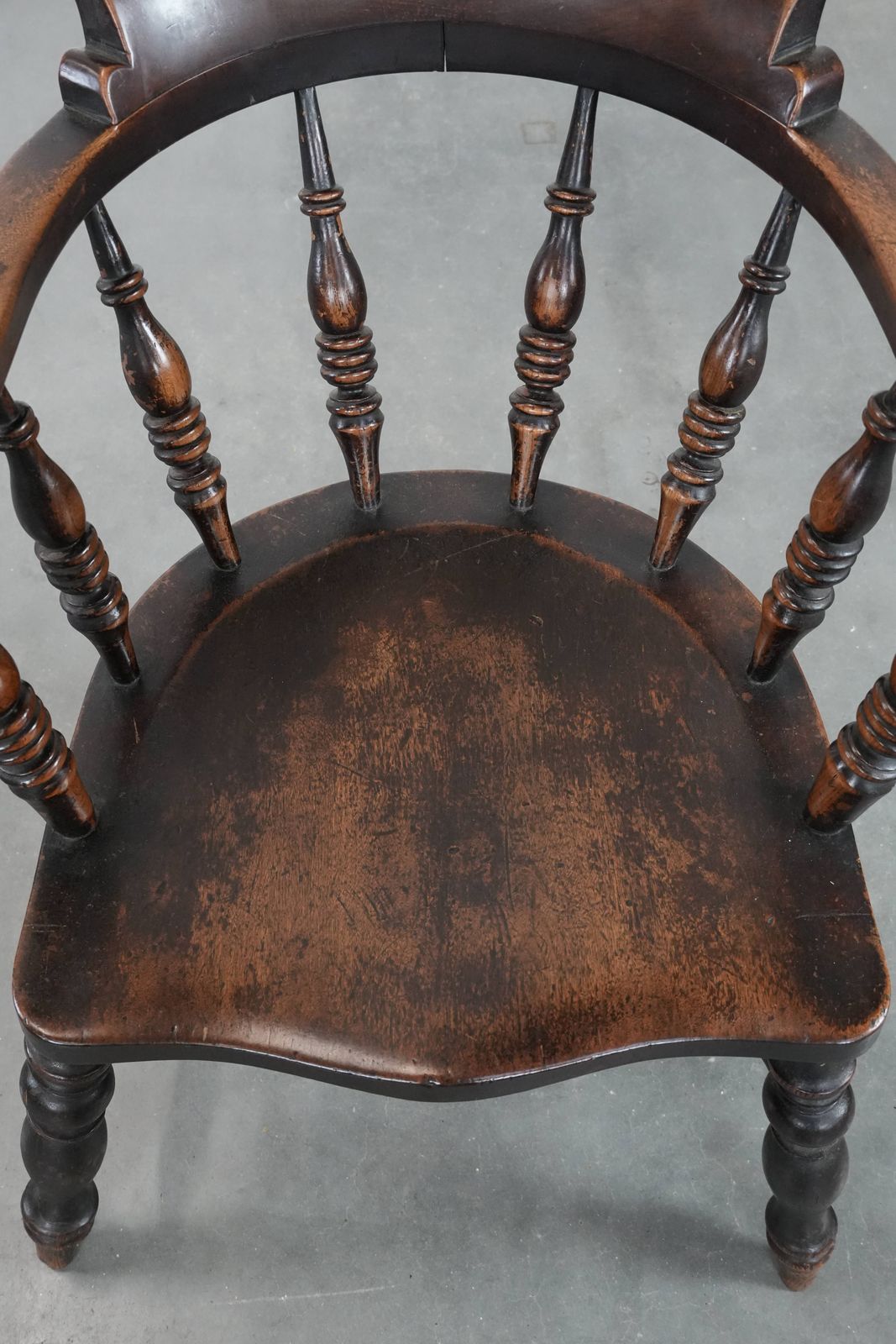 Antique English Captain's Chair/ Side Chair/ Desk Chair From The Early 19th Century photo vinterior