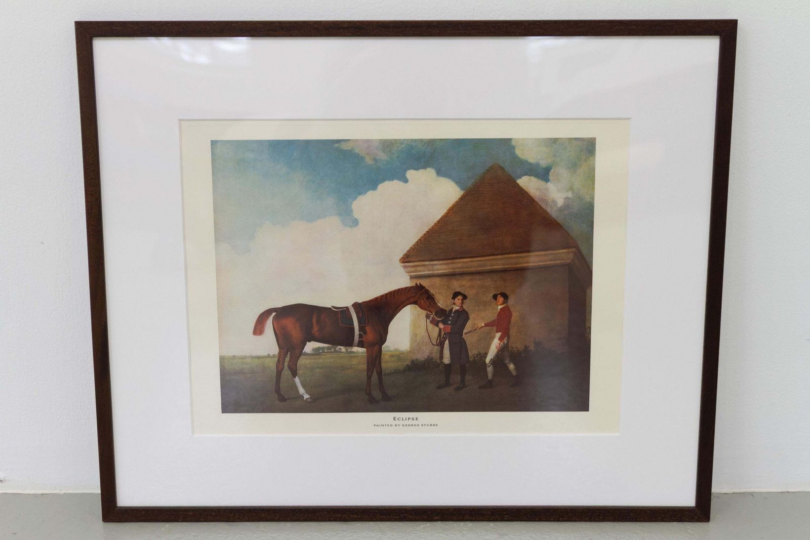 Framed Print Of Chestnut Horse "Eclipse" By George Stubbs, Late 20th Century. photo buy