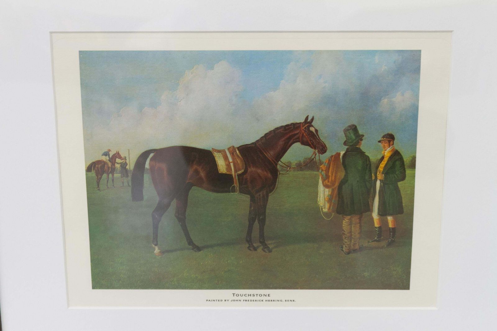 photo furniture Framed Print Of Bay Horse "Touchstone" By John Frederick Herring , 20th Century.