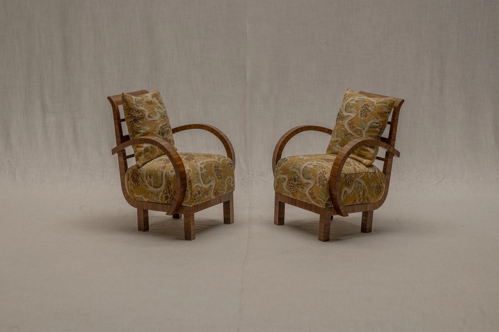 3250.0 Vintage Set Of Two Early 20th Century Easy Chairs photo