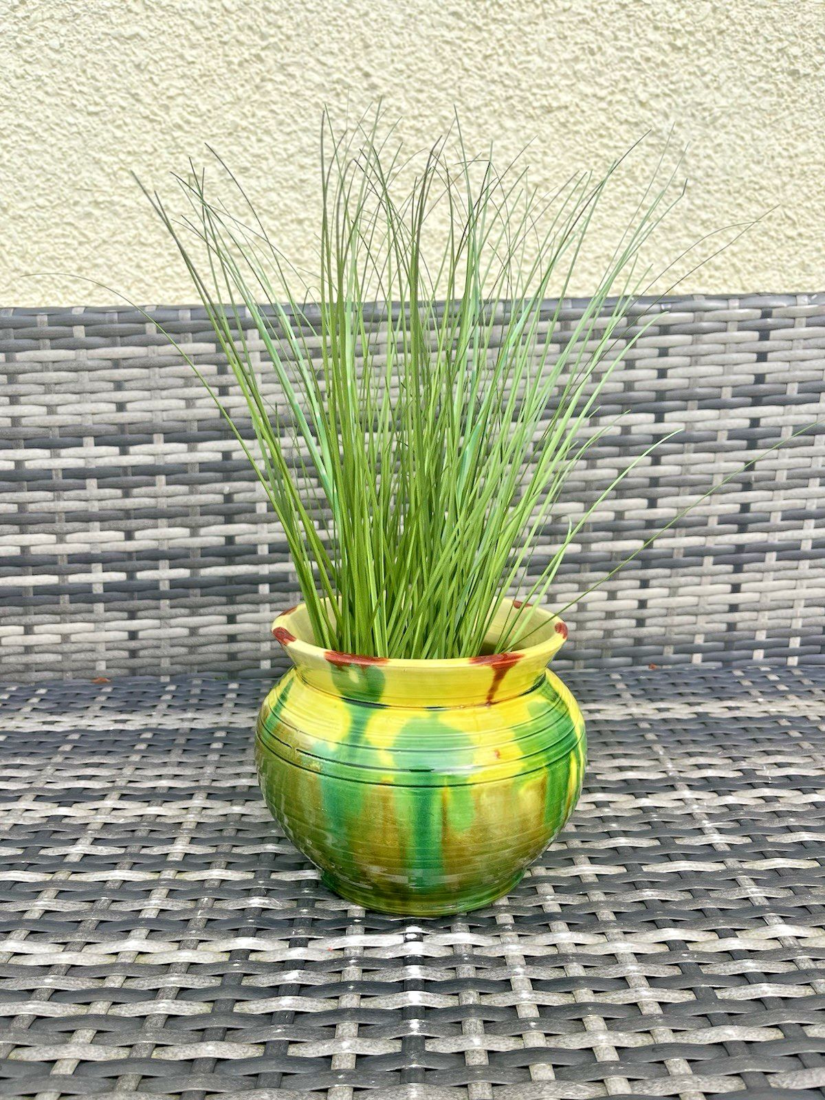 Antique C1917 Minton English Majolica Dripglaze Planter Plant Pot Jardiniere photo for sale