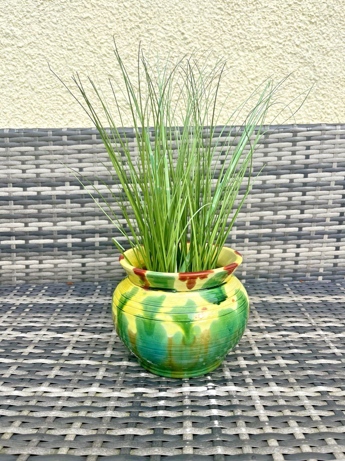 Antique C1917 Minton English Majolica Dripglaze Planter Plant Pot Jardiniere photo 165.0