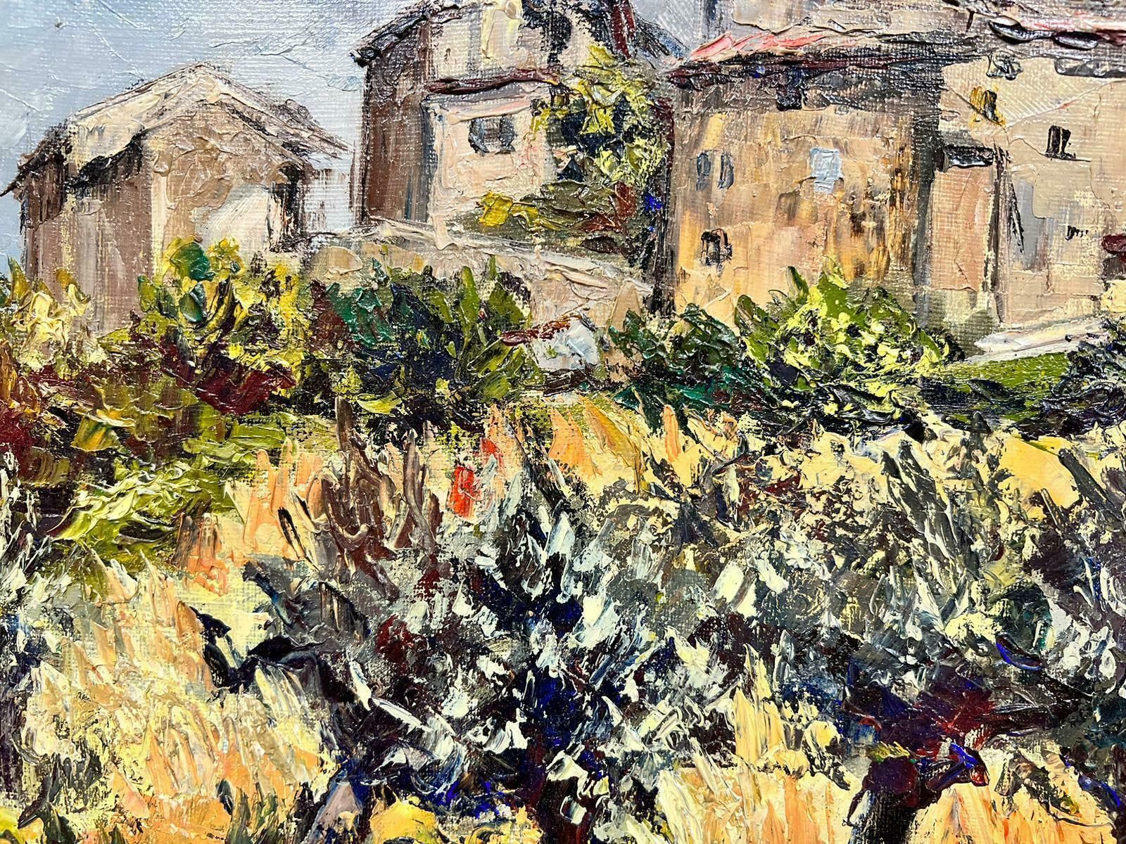 Josine Vignonolive Groves In Provence Village French Post Impressionist Signed Oil 1960's1960's photo furniture