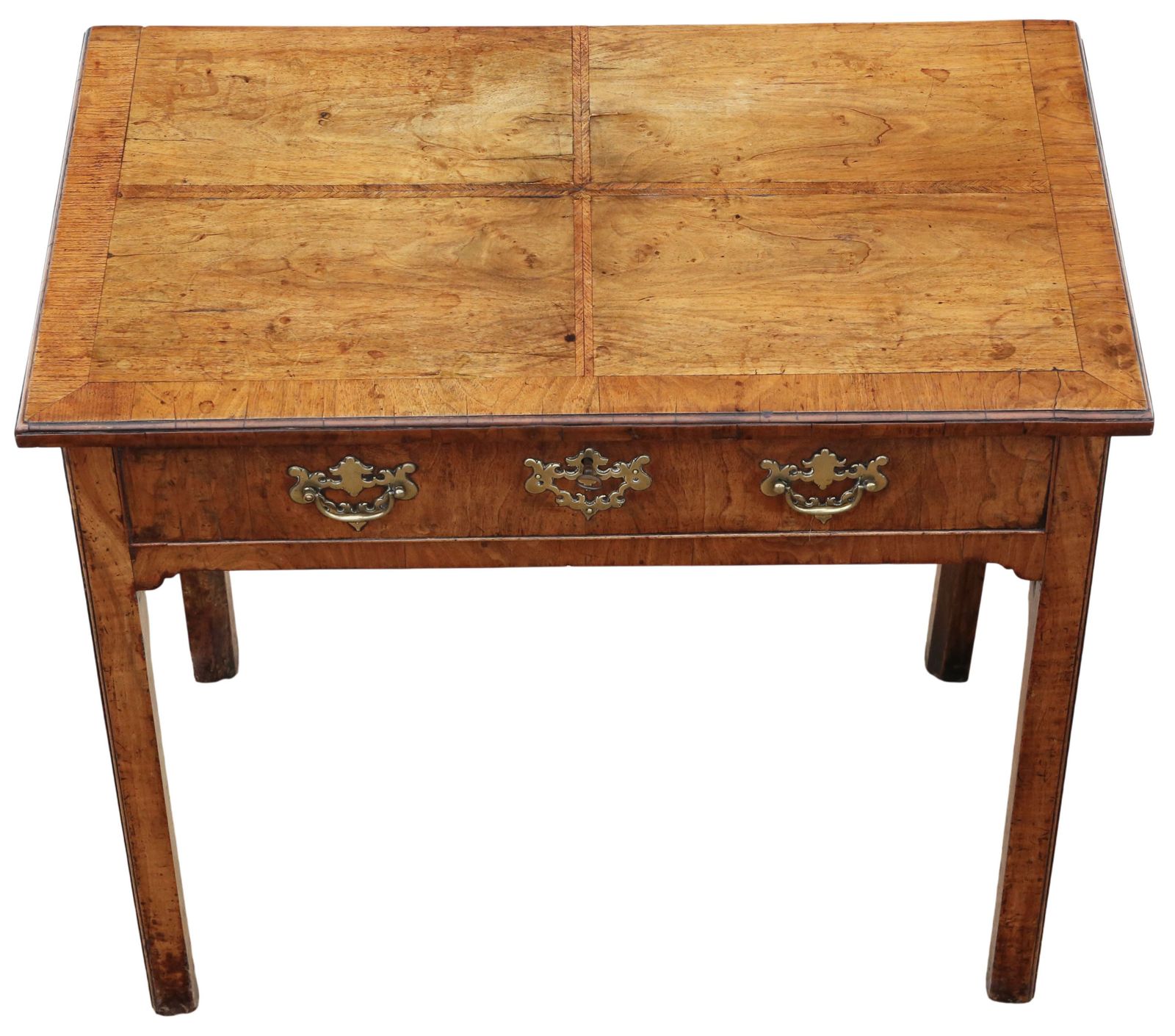 Antique 18th Century Georgian Walnut Writing Side / Dressing Table – Fine Quality photo vinterior