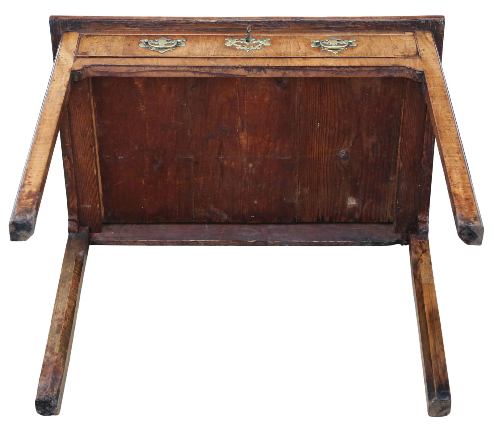 Antique 18th Century Georgian Walnut Writing Side / Dressing Table – Fine Quality photo vintage