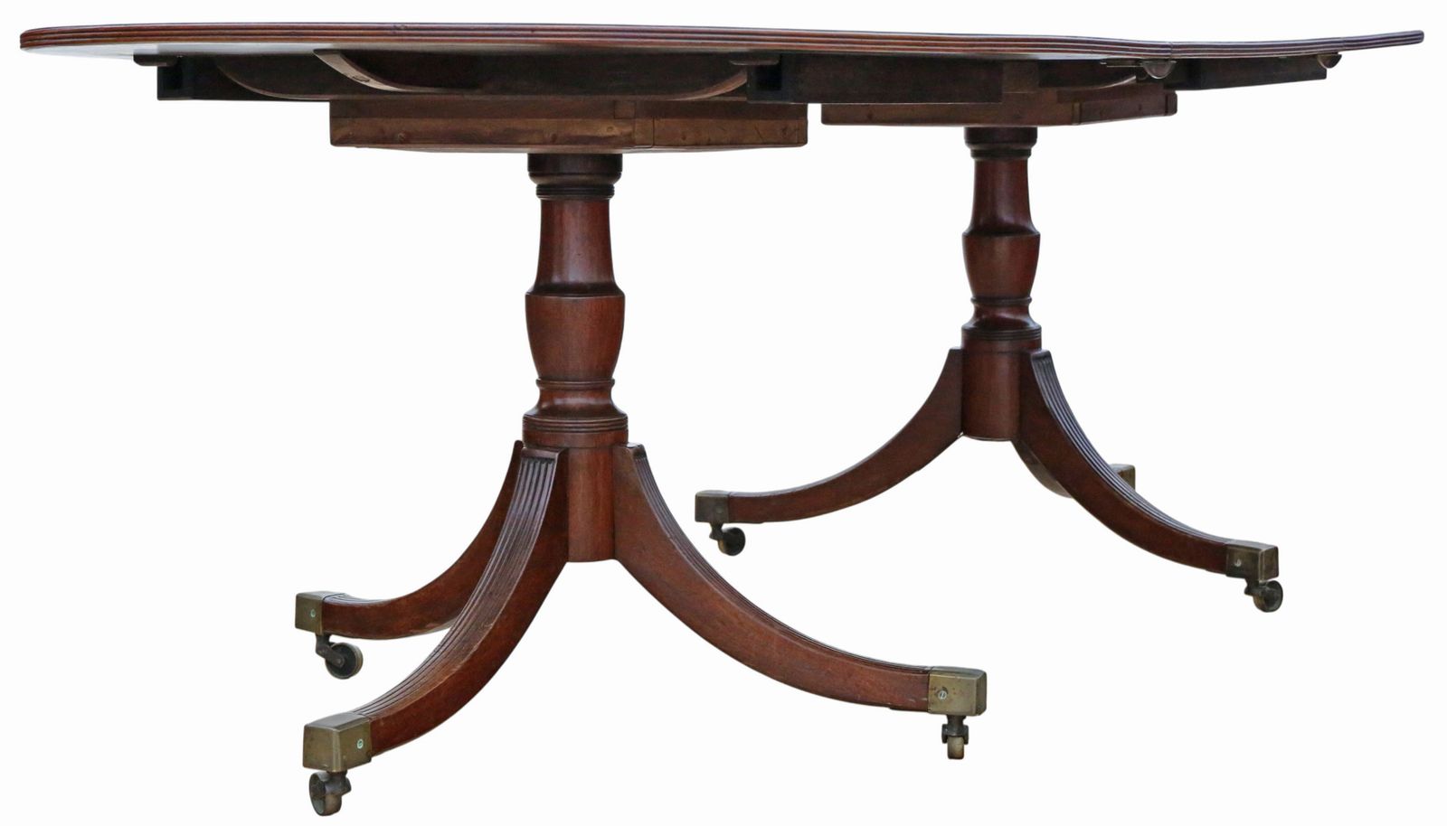 photo for sale Antique 19th Century ‘D’ End Twin Pedestal Dining Table – Fine Quality