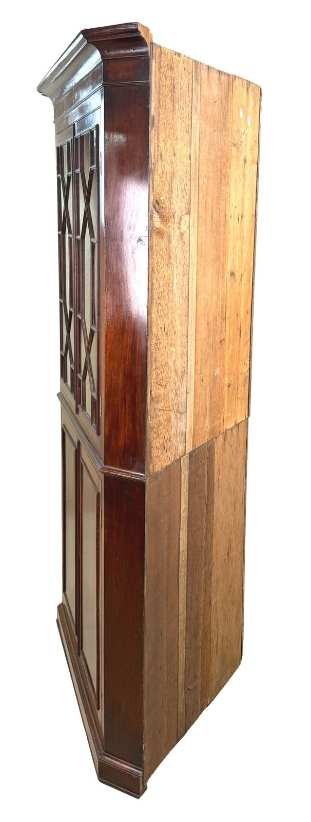 18th Century Georgian Mahogany Double Corner Cabinet (England, Circa 1770) photo vinterior