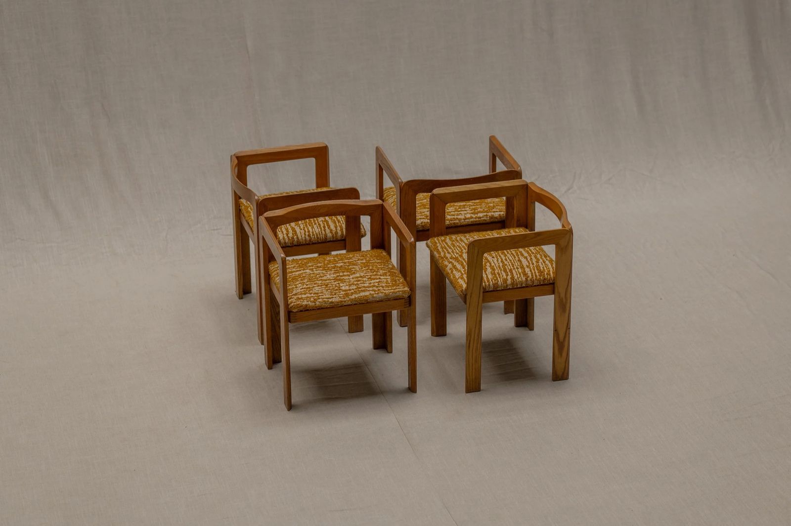 photo vinterior ‘Samara’ Dining Chairs By Derk Jan De Vries For Maisa Di Seveso, Milano, 1970s