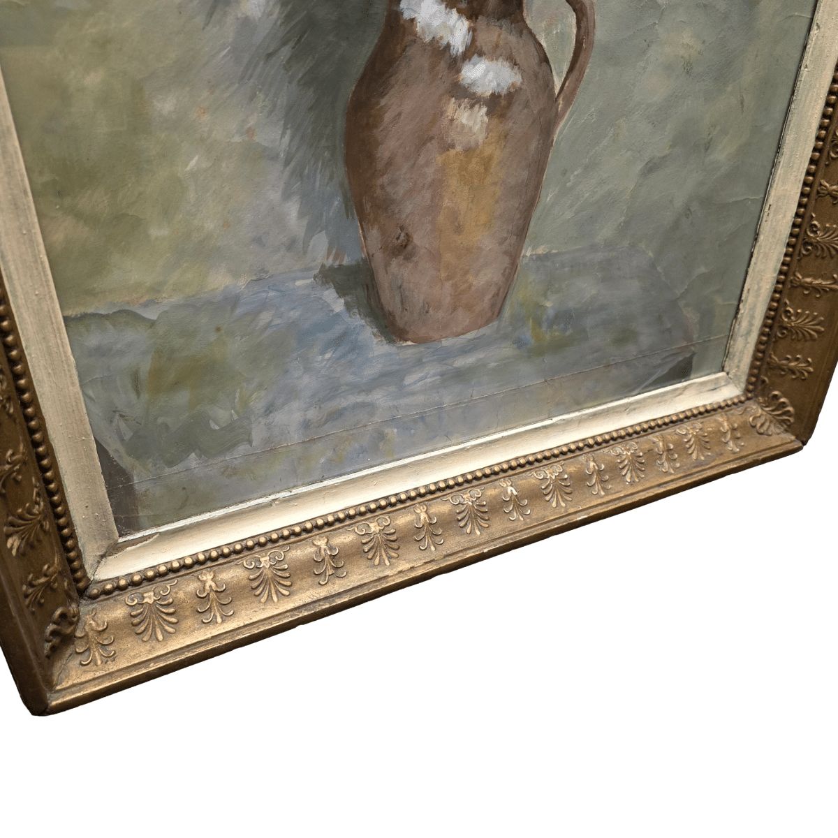 French Oil And Watercolor Flower Still Life, 2nd Half 1800s photo Art