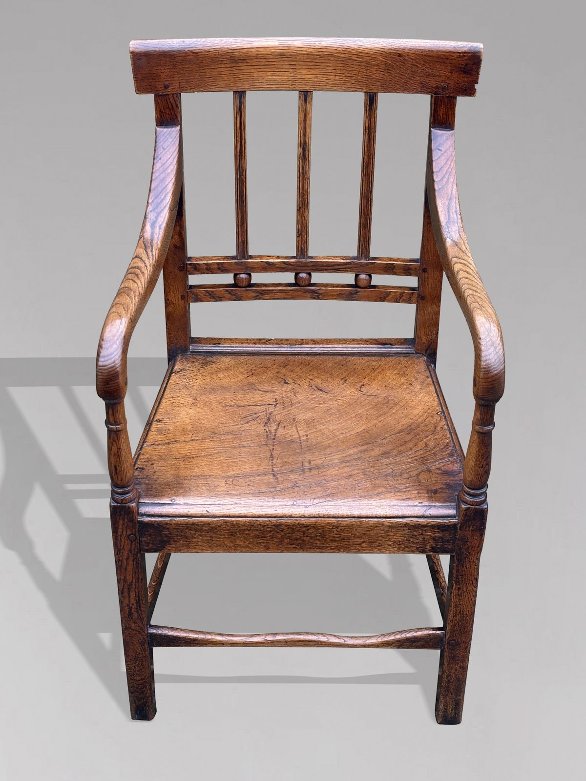 Late 18th Century George III Period Elm Country House Armchair photo furniture