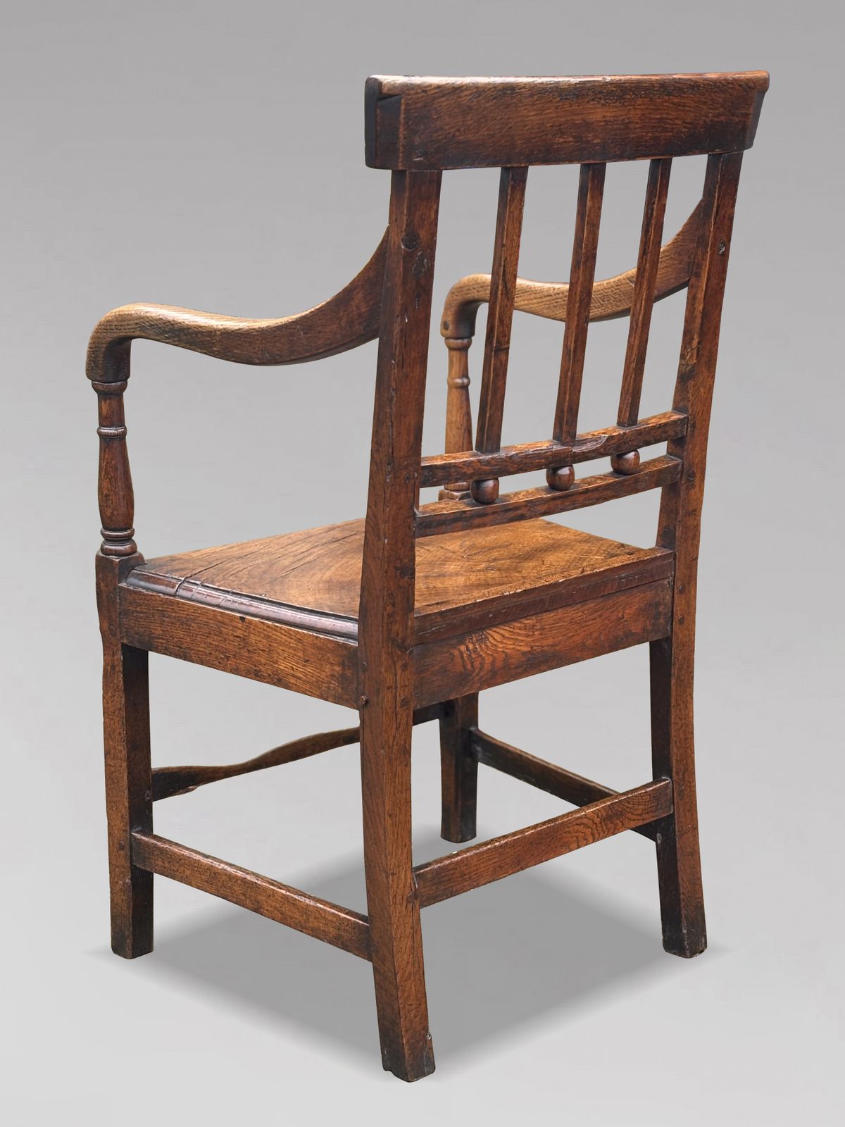 Late 18th Century George III Period Elm Country House Armchair photo for sale