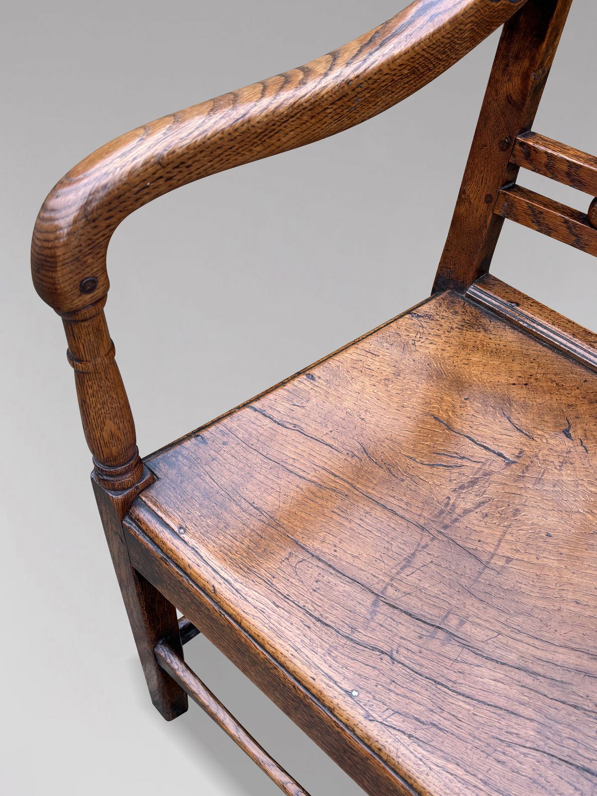 Late 18th Century George III Period Elm Country House Armchair photo 1200.0