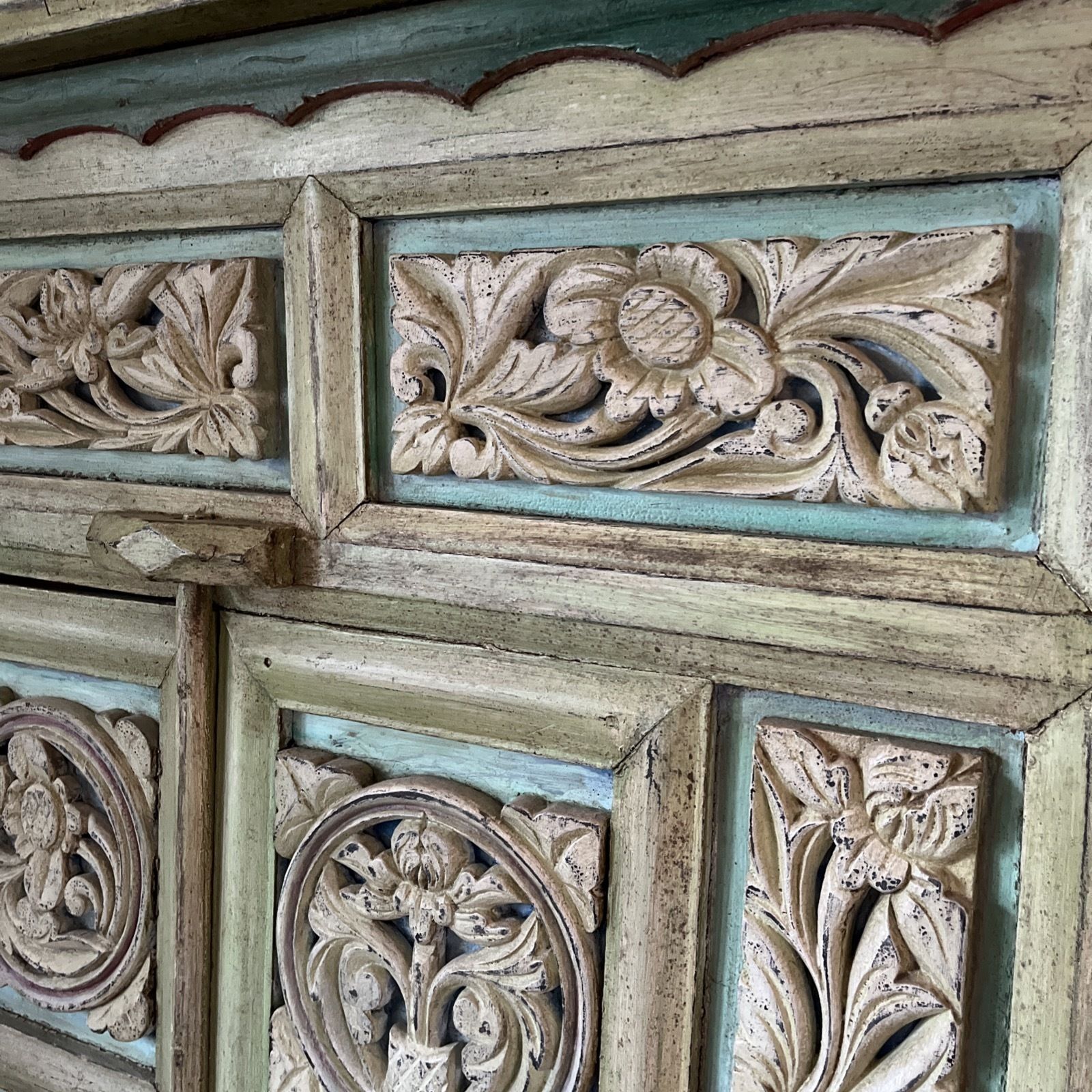 Rare Antique Statement Hand Carved Cabinet Furniture photo furniture