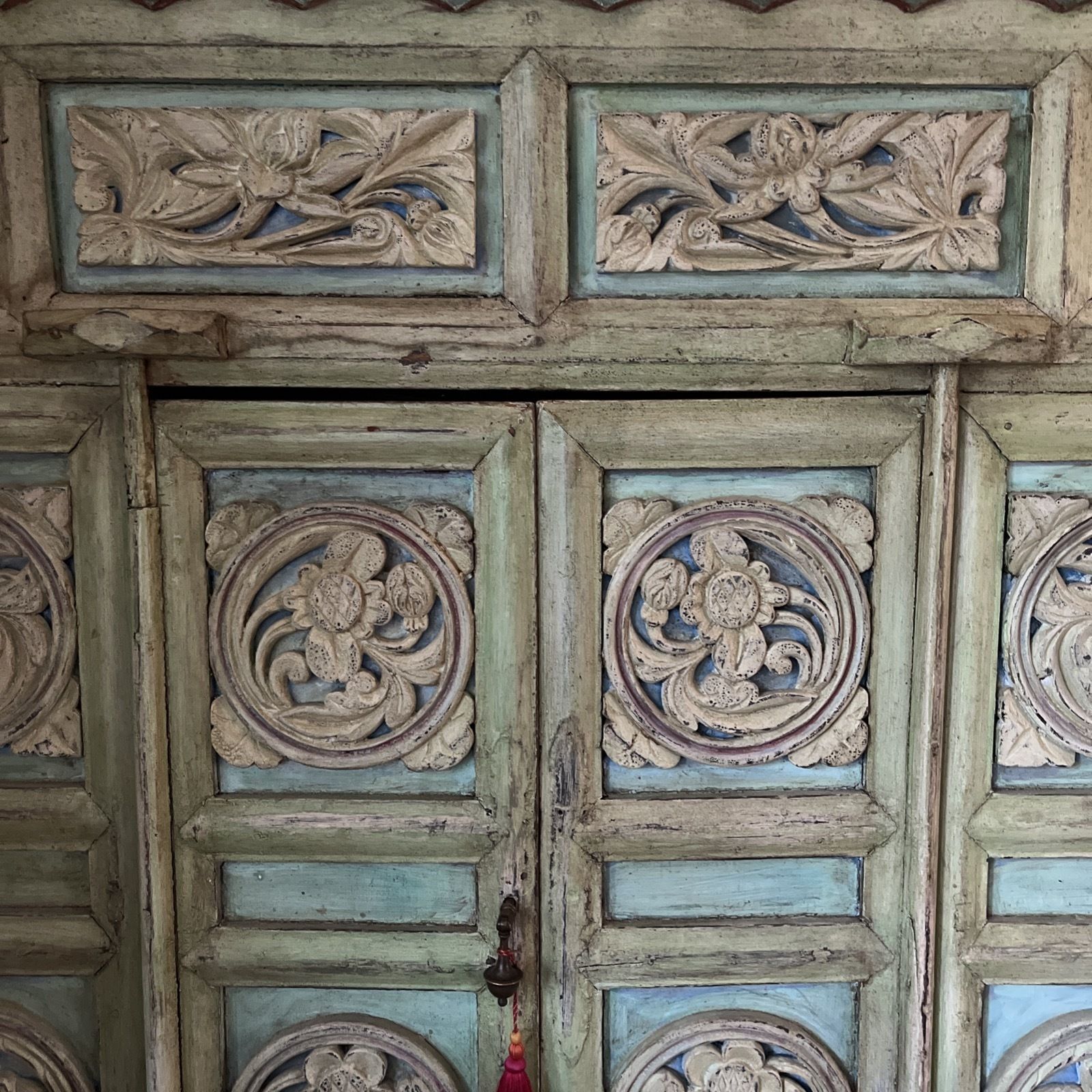 Rare Antique Statement Hand Carved Cabinet Furniture photo Furniture