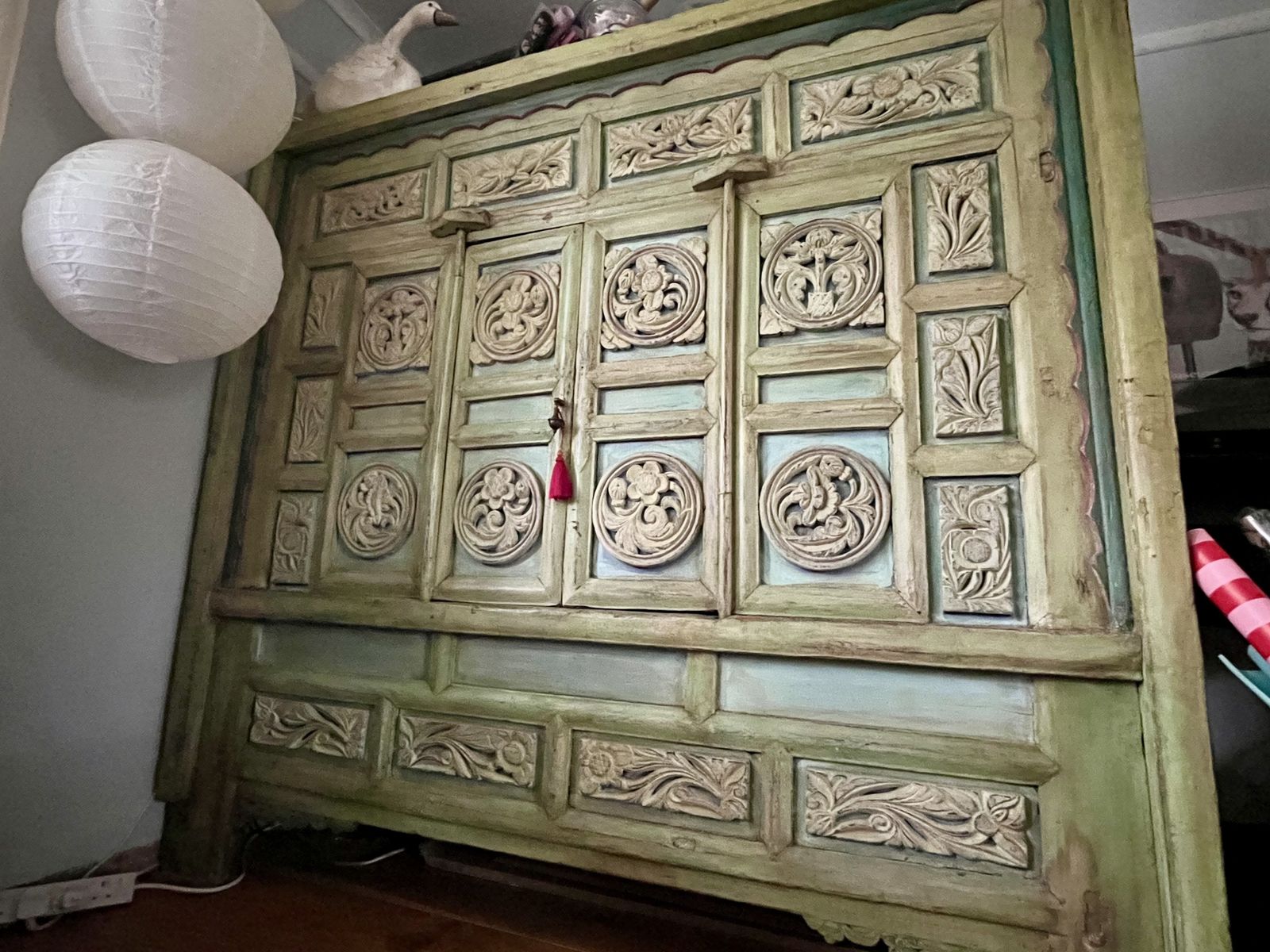 Rare Antique Statement Hand Carved Cabinet Furniture photo buy