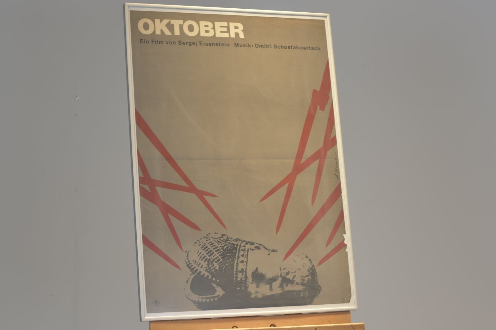 Film Poster Oktober Sergei Eisenstein And Dmitri Shostakovich 1927 1967 Version Veb Progress Film photo Art