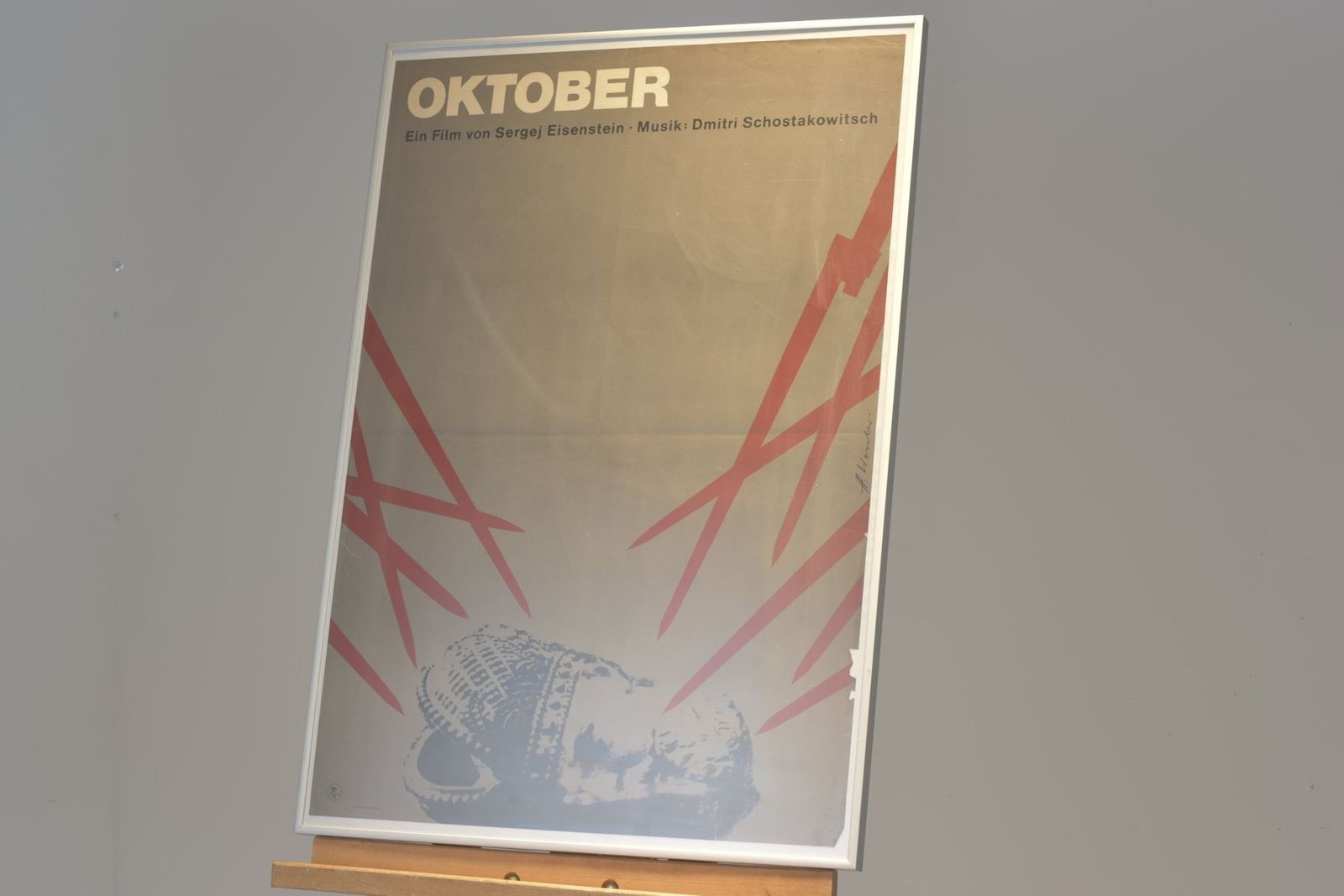 Film Poster Oktober Sergei Eisenstein And Dmitri Shostakovich 1927 1967 Version Veb Progress Film photo 597.0