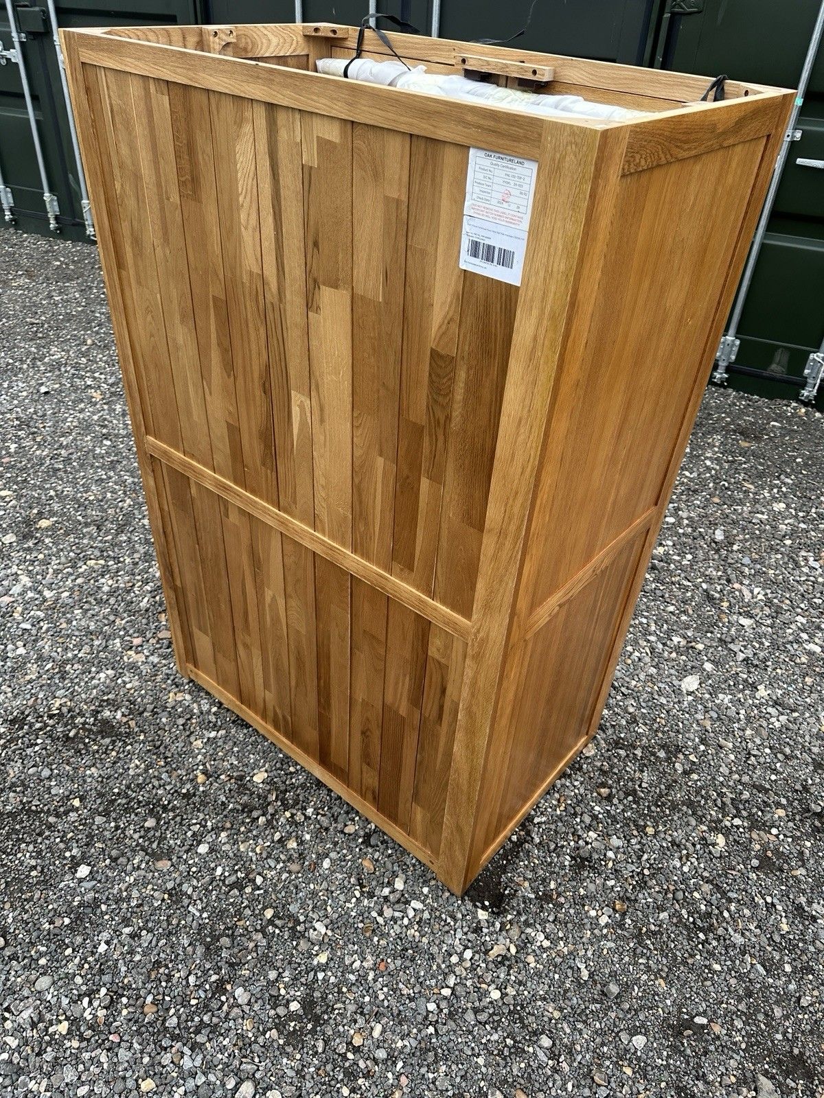 Oak Furnitureland Rustic French Double Wardrobe Solid Wood photo 125.0