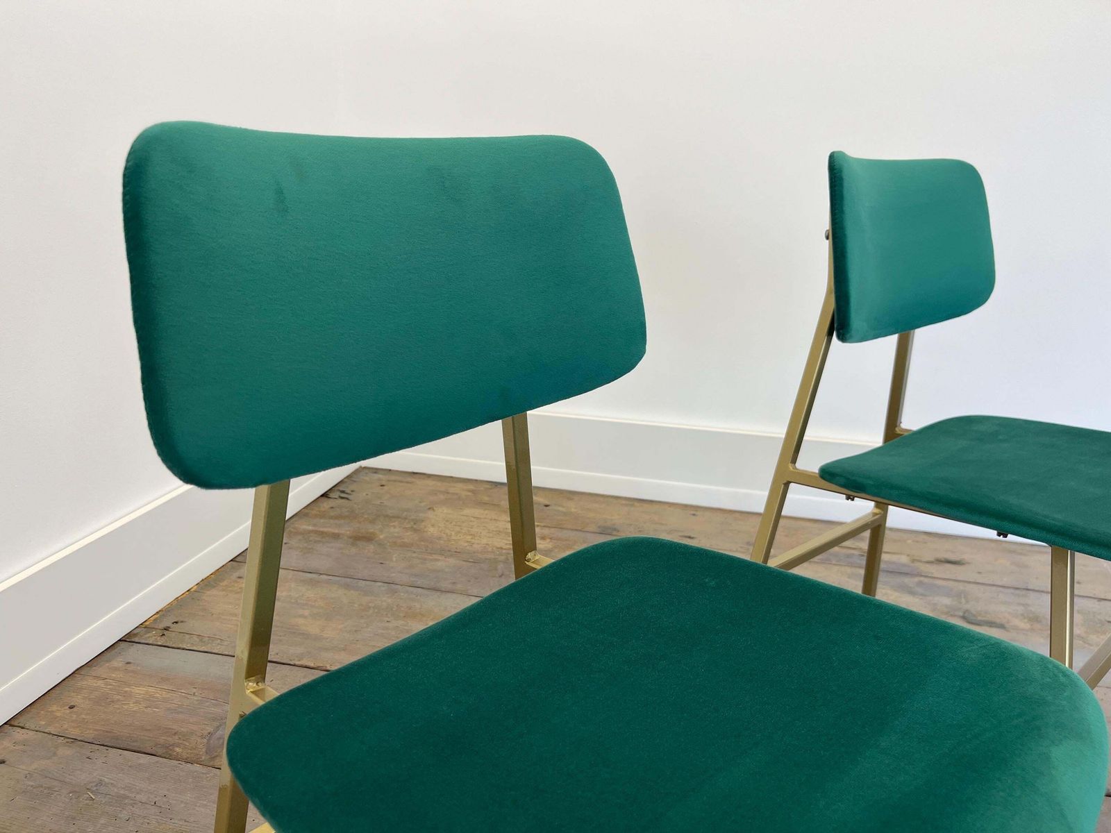 Furniture 1 Of 2 Mid Century Modern Chairs By Niko Kralj For Stol Kamnik / Restored / Minimalist Chair / Gold Chair 60s Yugoslavia photo