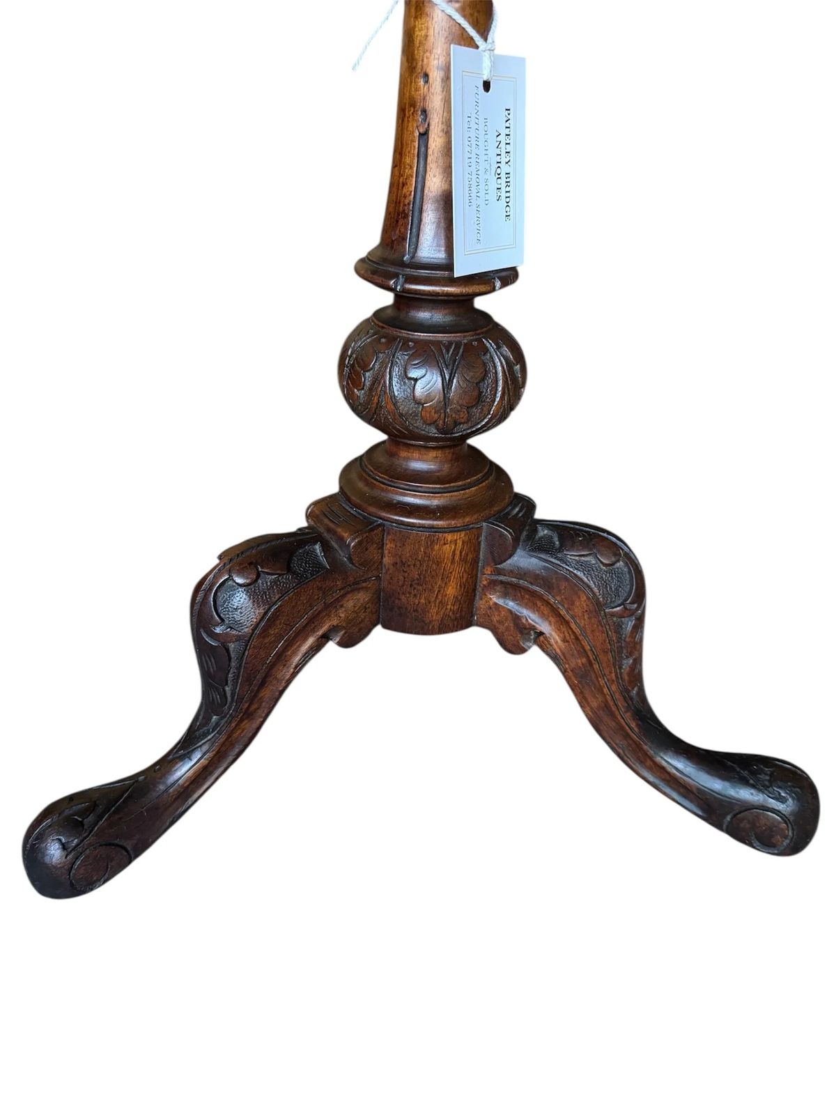 Antique Victorian Small Walnut Lamp / Side / Occasional Table photo Furniture