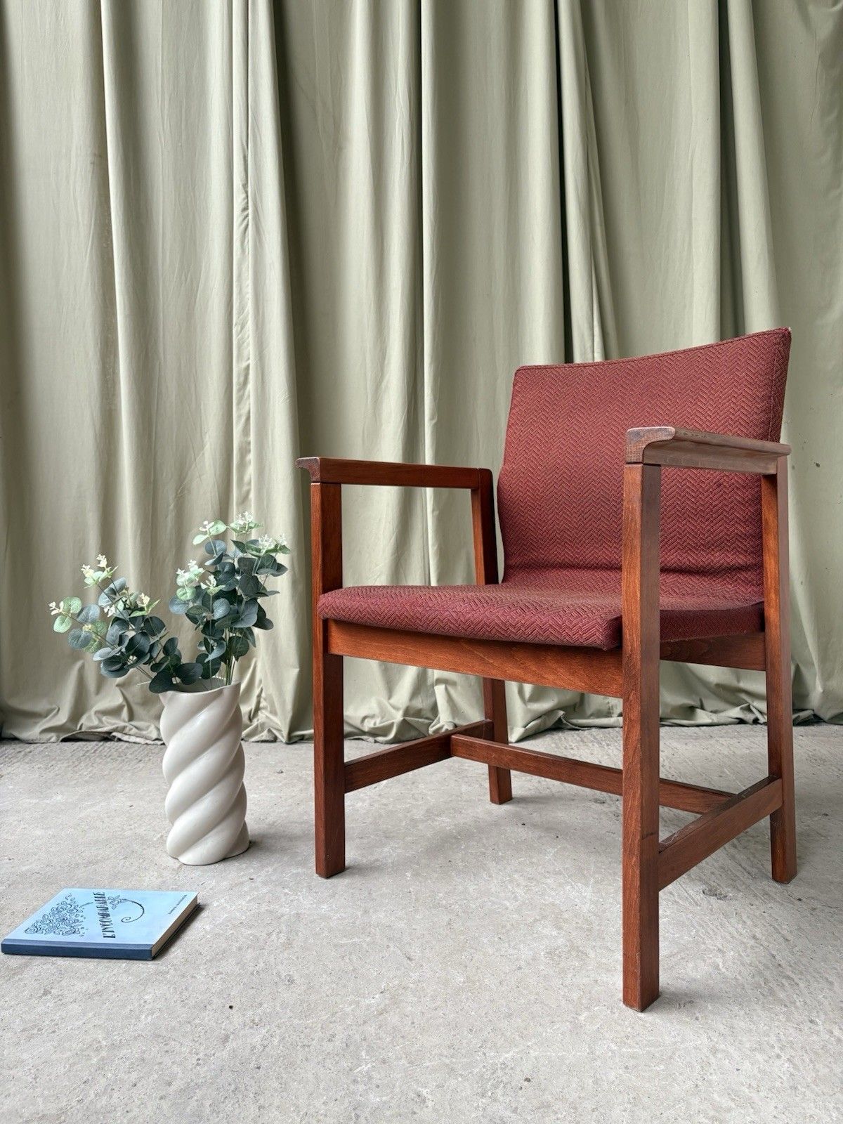 Vtg Late Mid Century Chair Side Armchair  Danish Scandi Retro R1096 photo furniture