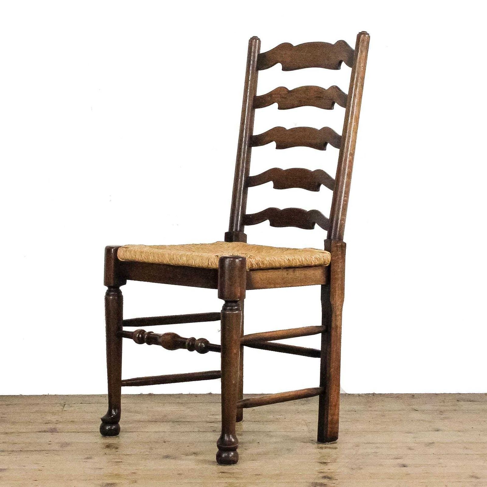 photo for sale Set Of Six Traditional Rush Seat Chairs | Set Of Chairs | Antique Chairs | Dining Chairs | Kitchen Chairs