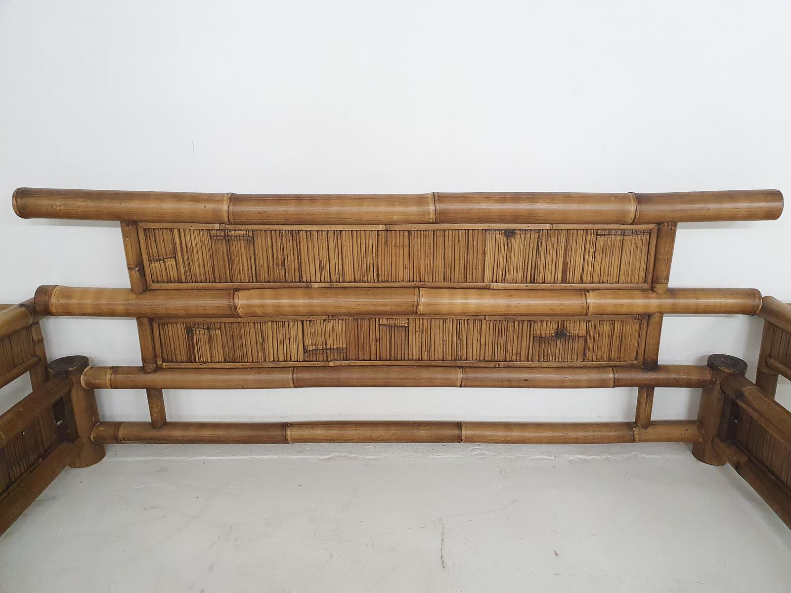 Bamboo Two Person Bed 180 X 210 Cm With Night Stands photo Furniture