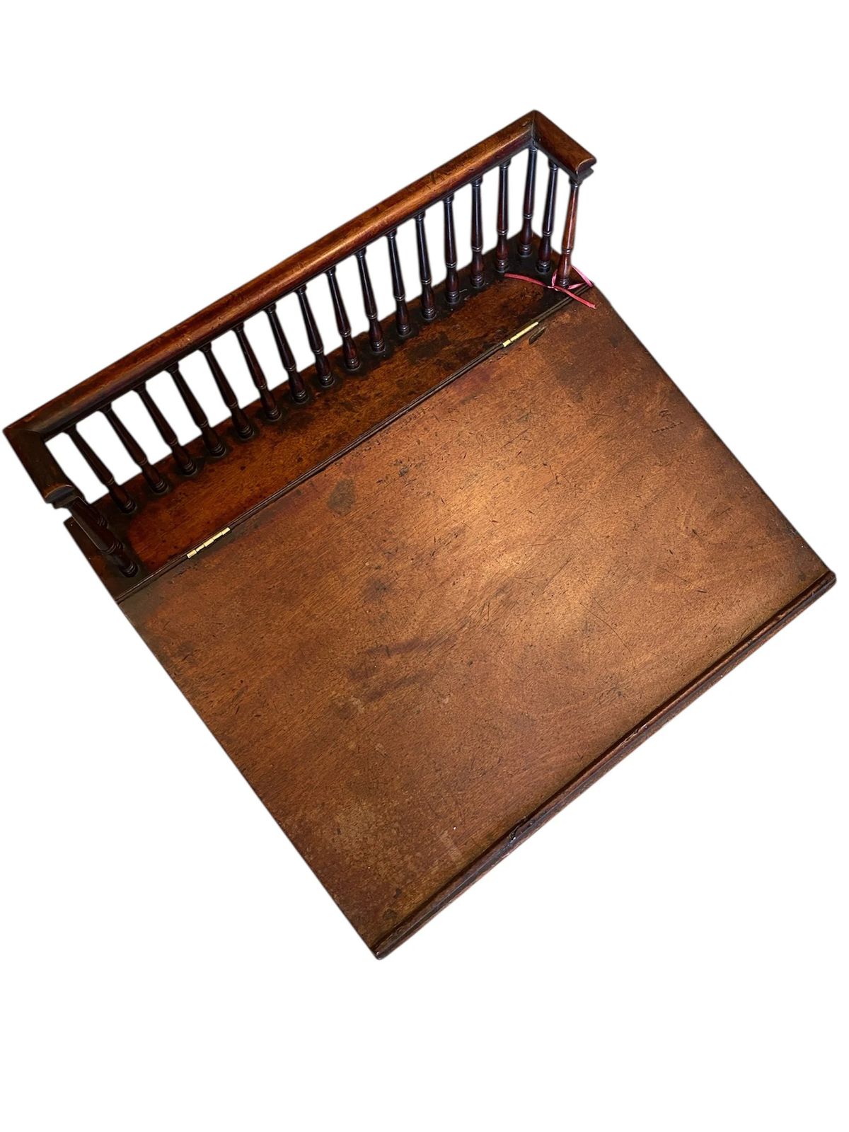 Antique 19th Century Victorian Mahogany Clerks Desk Galleried Back photo for sale