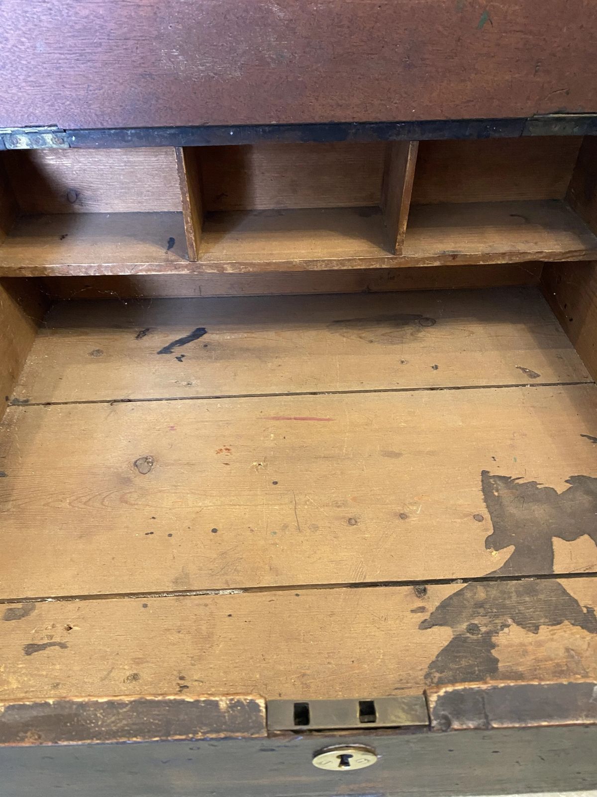 Antique 19th Century Victorian Mahogany Clerks Desk Galleried Back photo vinterior