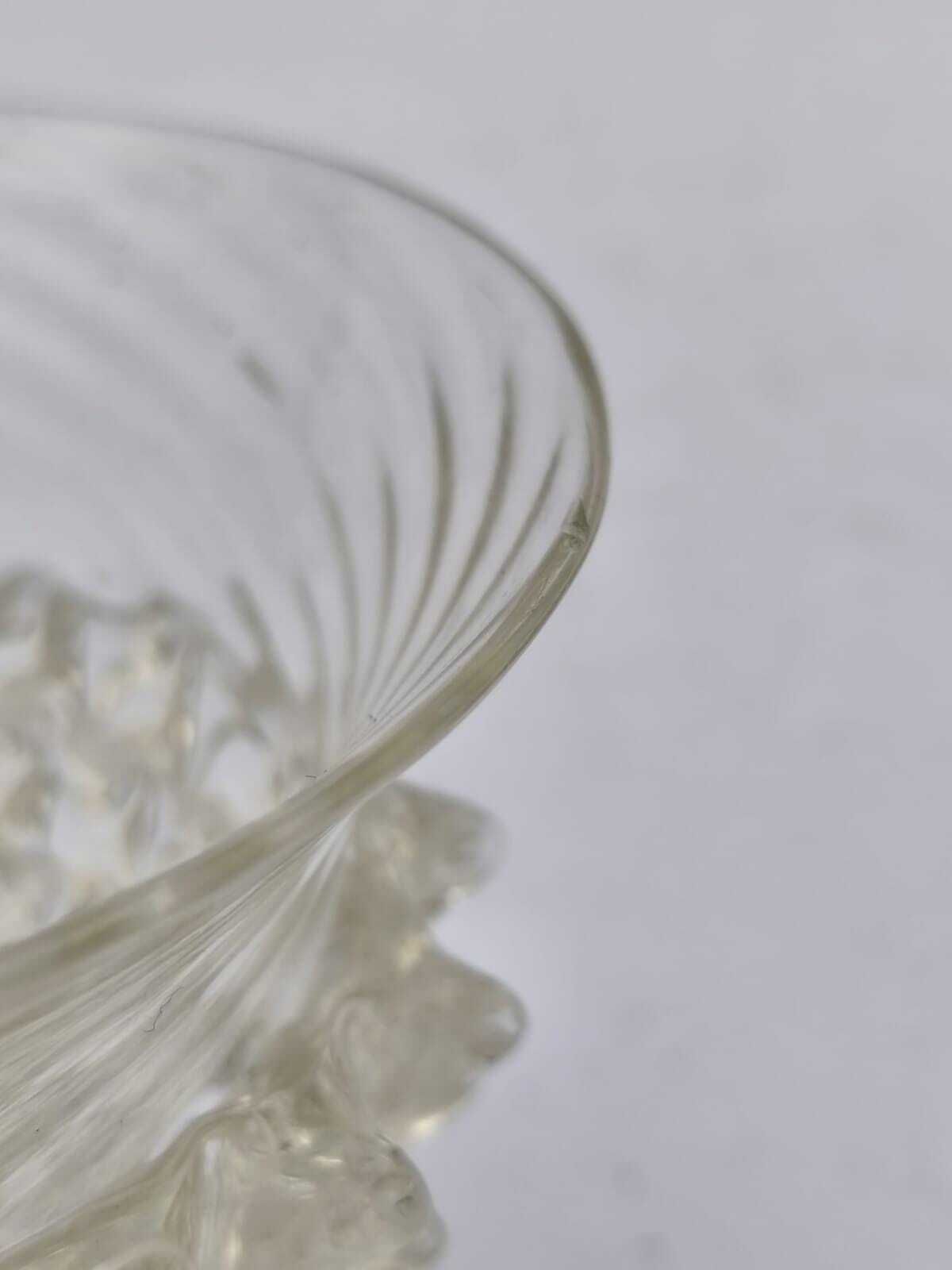 photo for sale Rare Rostrato Vase In Murano Glass, Vintage Design By Ercole Barovier, 1940s 50s
