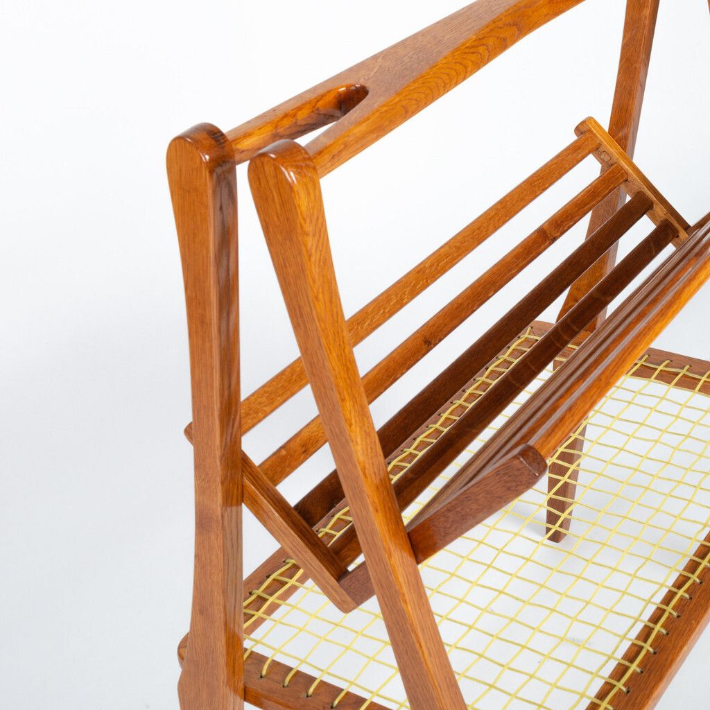 Wooden Newspaper Rack, 1960s, Vintage photo Home Decor