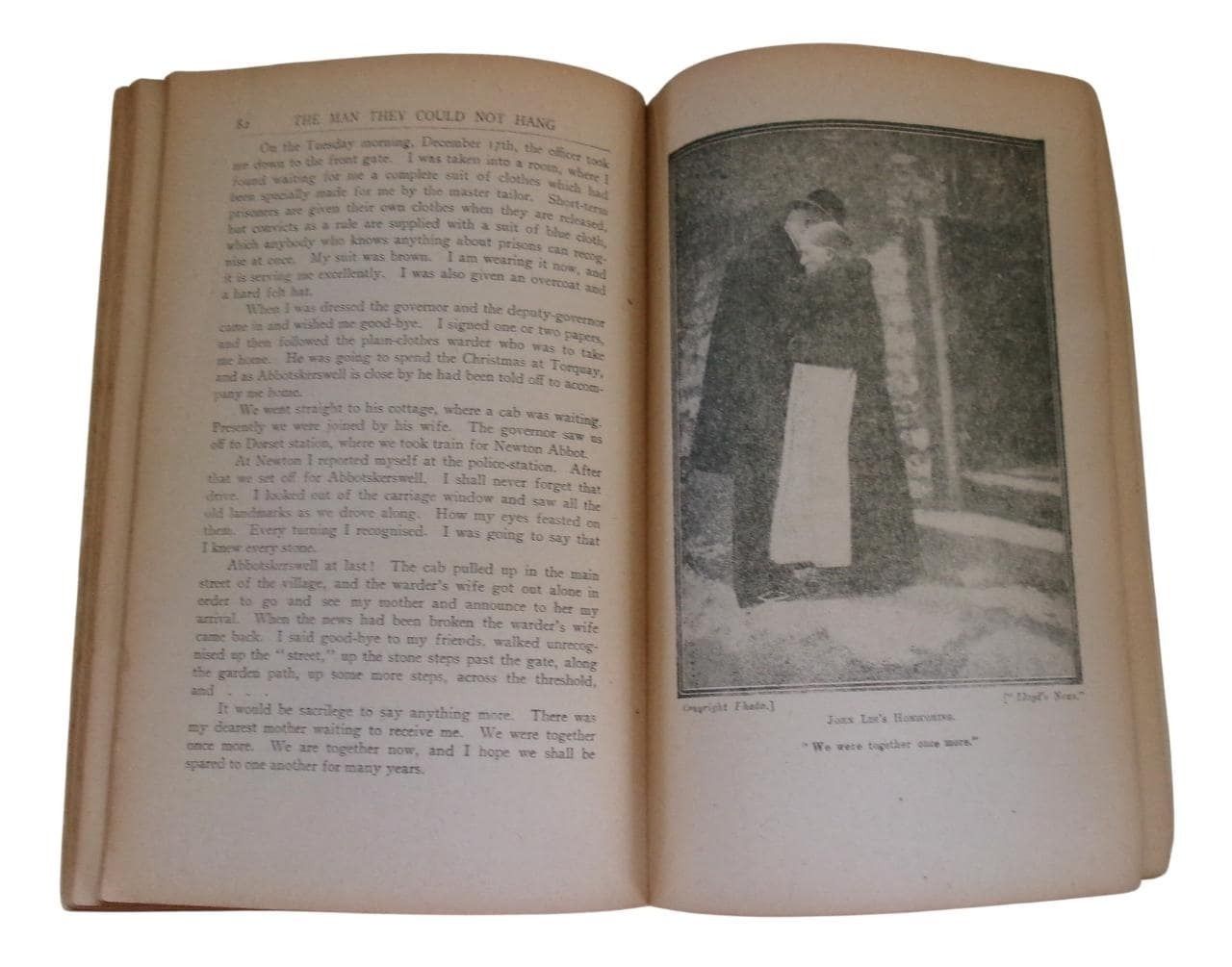 C1910 True Crime : The Man They Could Not Hang, John Babbacombe Lee Autobiography, Edwardian Antique Criminal photo vinterior