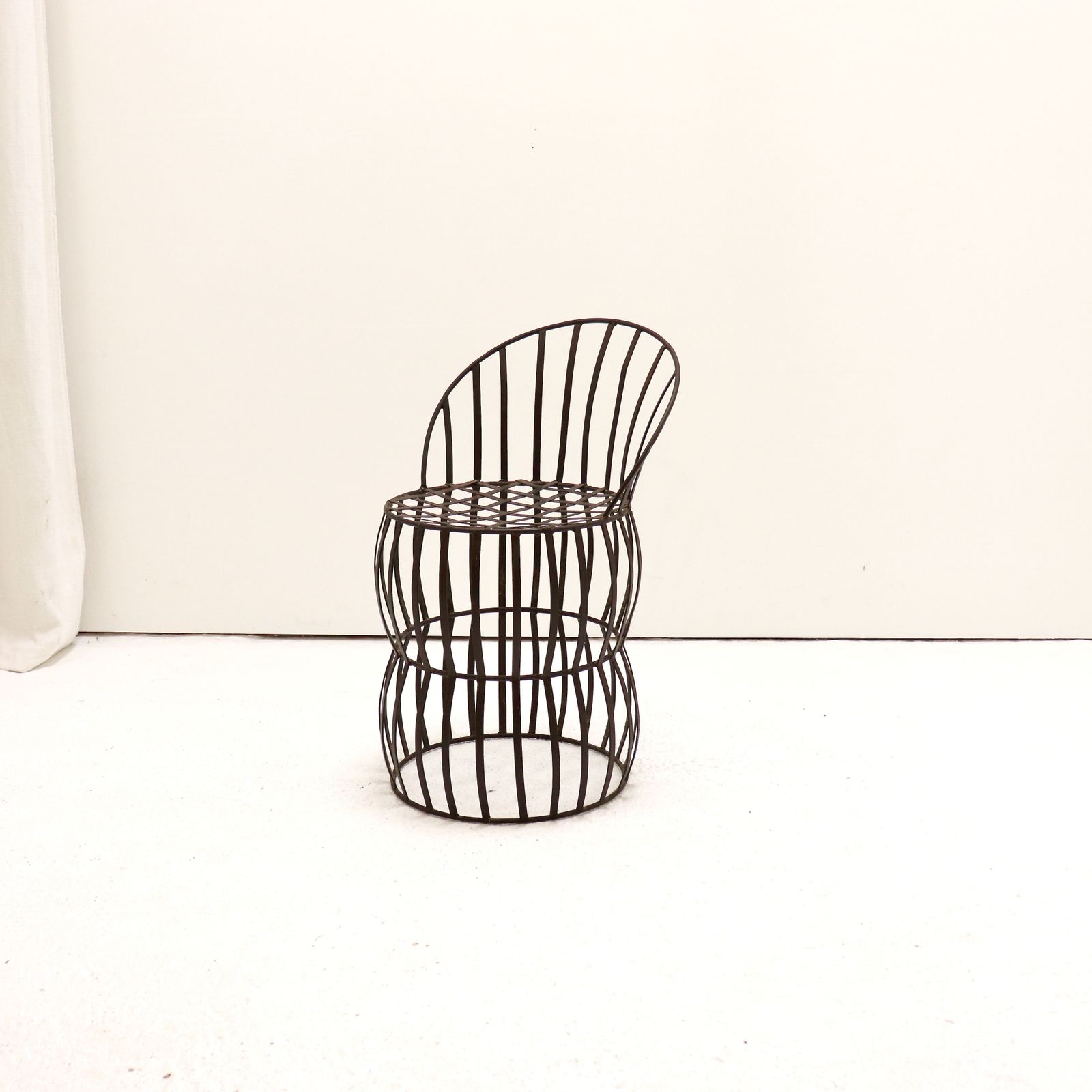 Early 20th Century French Iron Strap Chair photo furniture