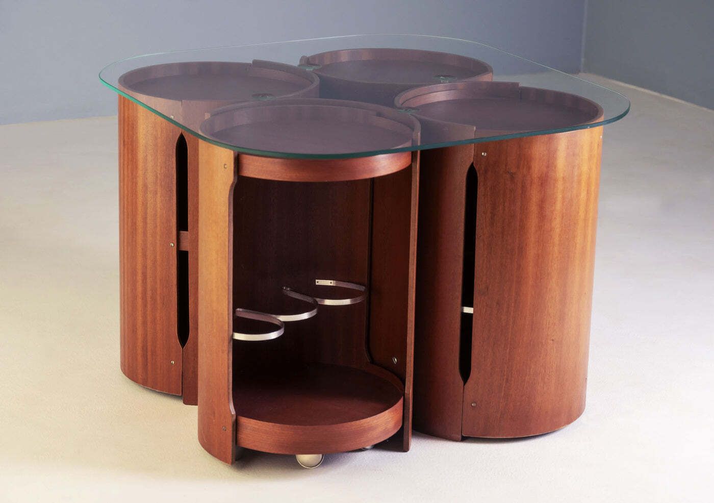 Modulaire Salontafel Model 0635, Dřevotvar Nová Paka, 1977 photo furniture
