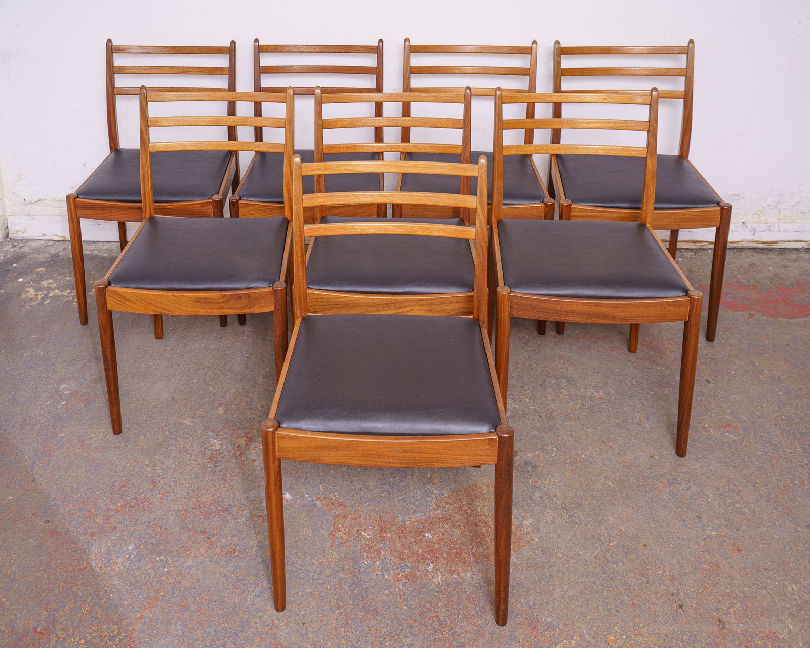 8 G Plan Mid Century Teak Dining Chairs Designed By Victor Wilkins, Newly Upholstered photo Furniture