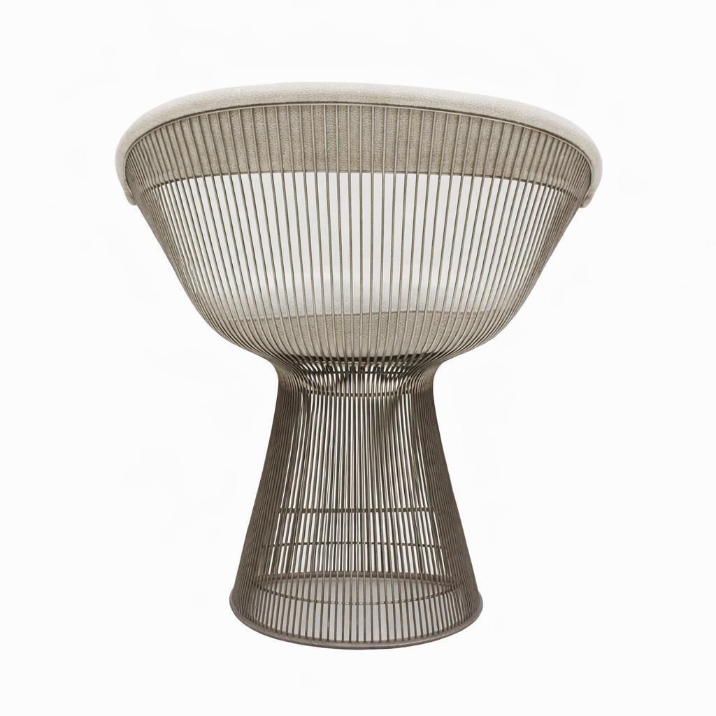 Set Of Four Chairs Designed By Warren Platner With Steel Structure, 1960's photo vinterior