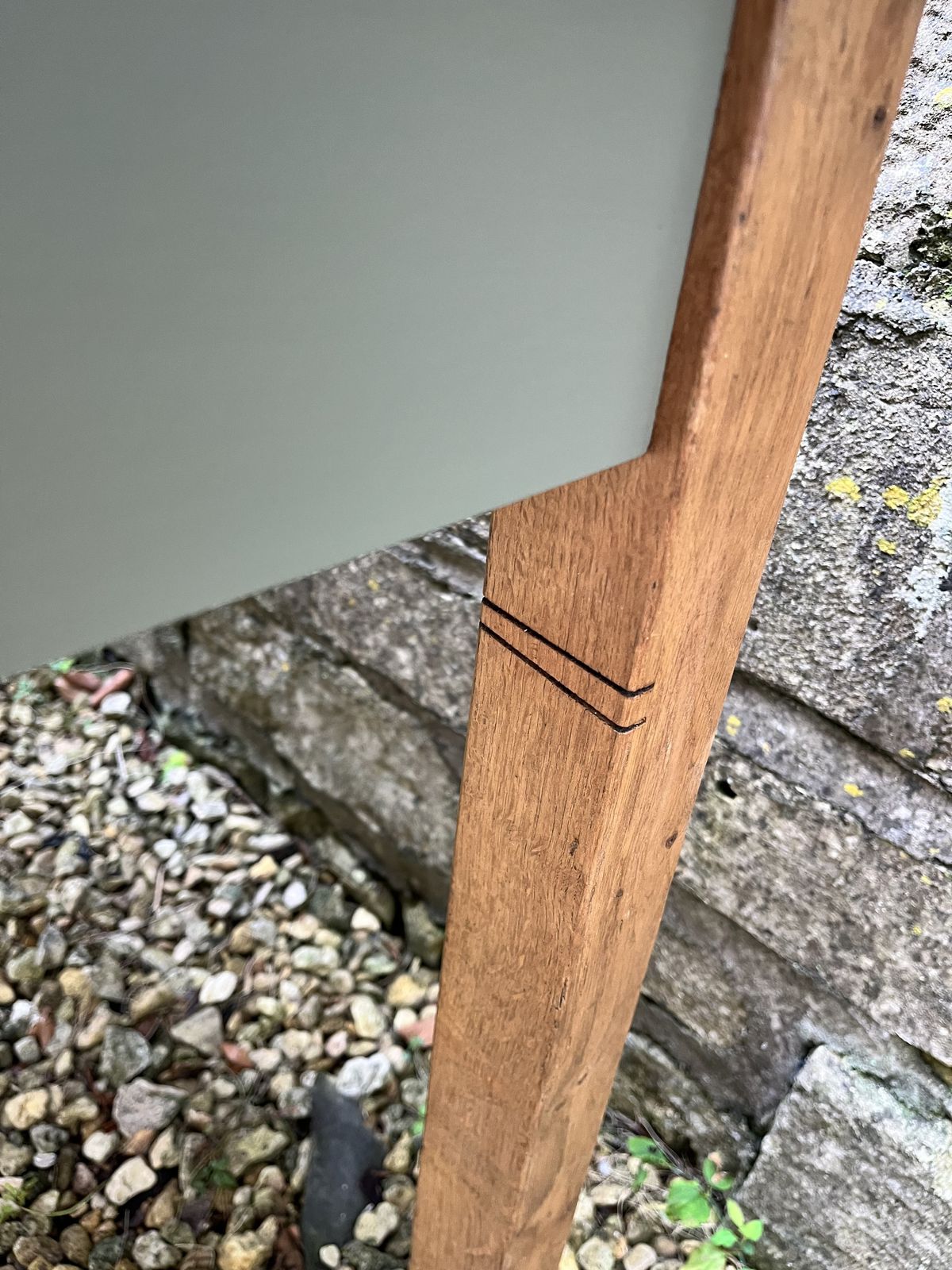 photo for sale 1930’s Oak And Beech Kitchen Table With Detachable Legs