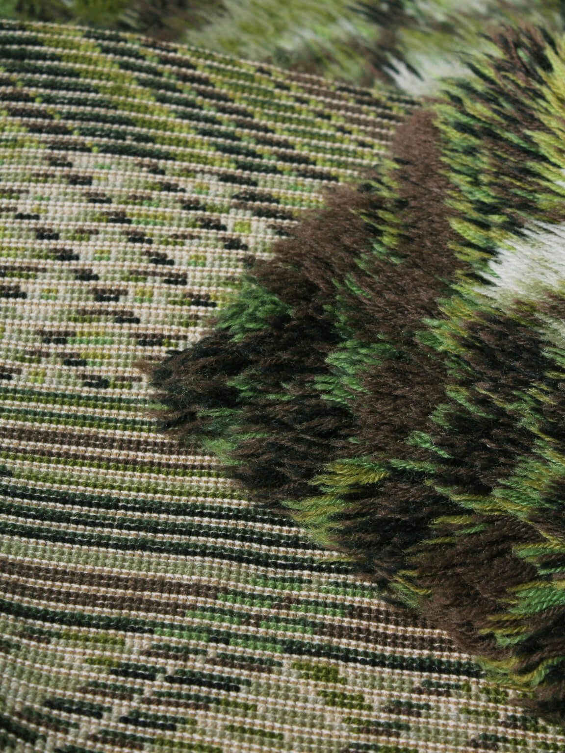 Marianne Richter "Kolmården" Pure Wool Rya Rug, 135x200cm photo for sale