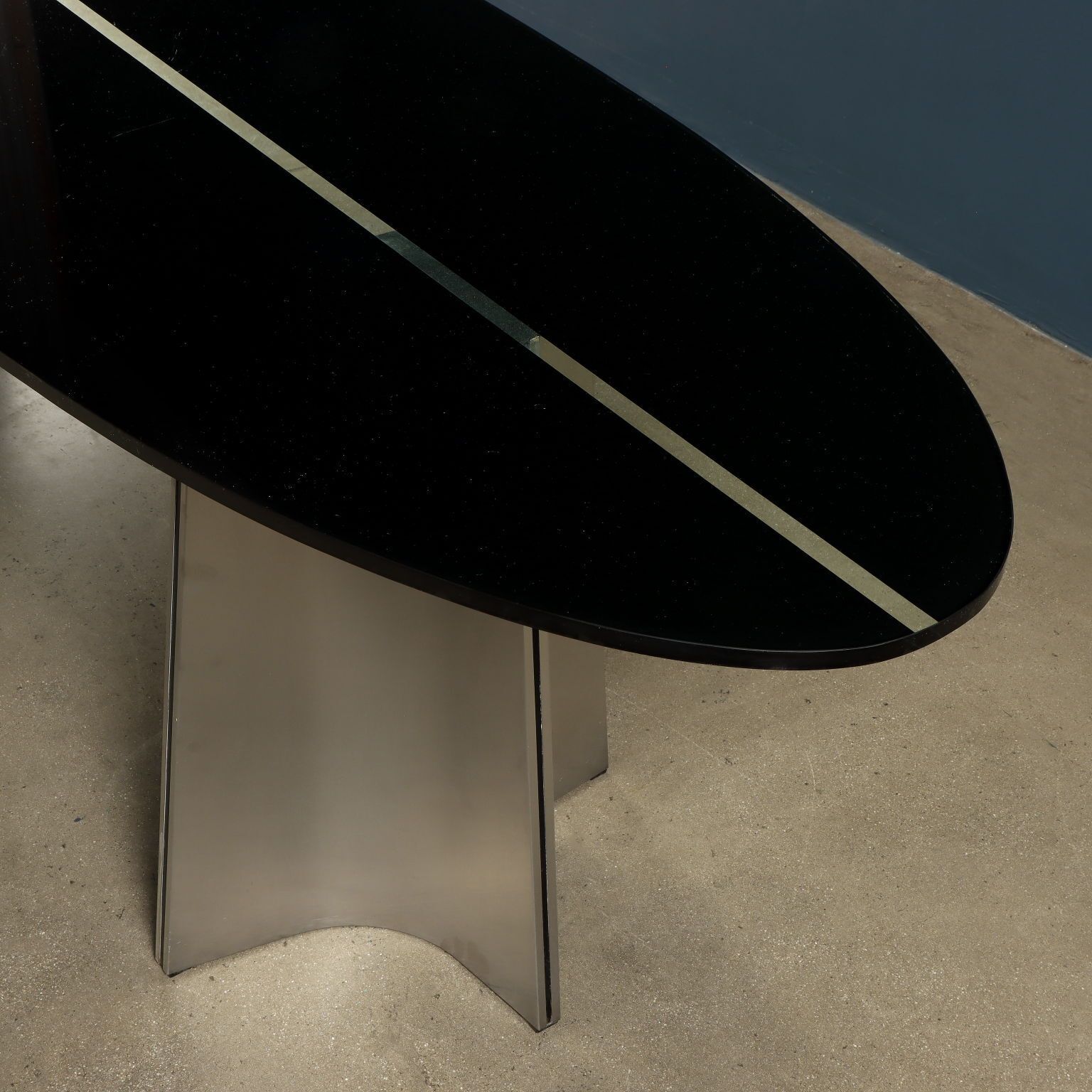 Armet Ufo Table Vintage Design Luigi Saccardo Iron Crystal photo 11360.0