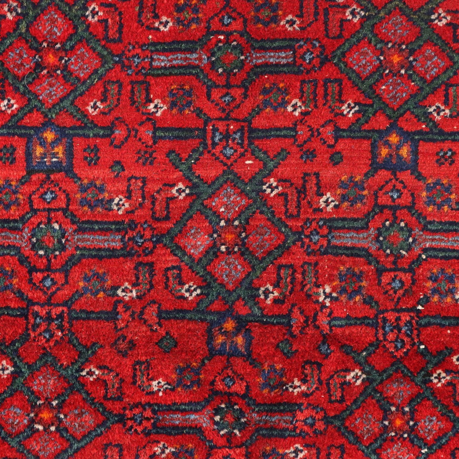 Antique Asian Carpet Cotton Wool Heavy Knot 83 X 49 In photo for sale