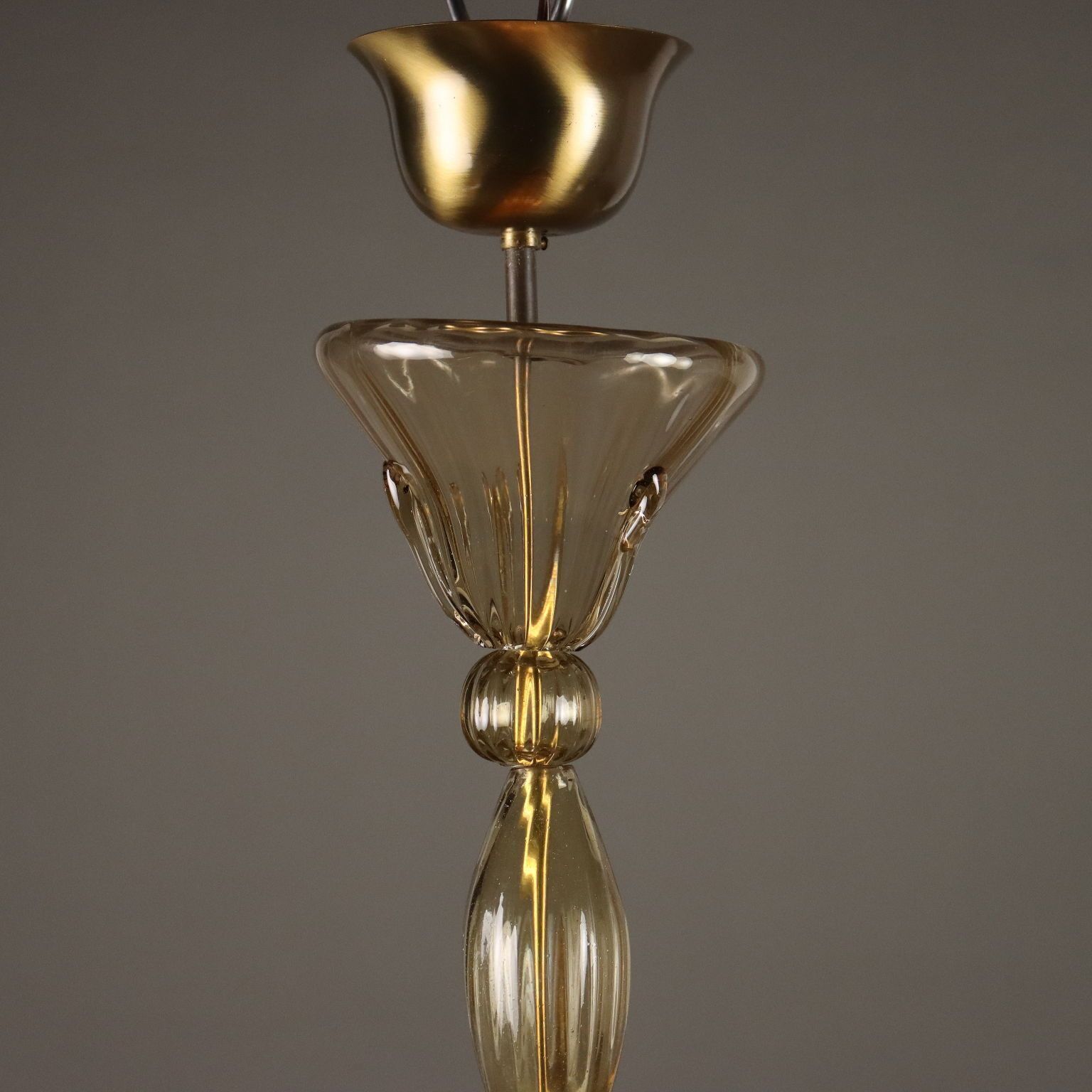 Antique Chandelier Murano Glass Venice Italy XX Century photo for sale