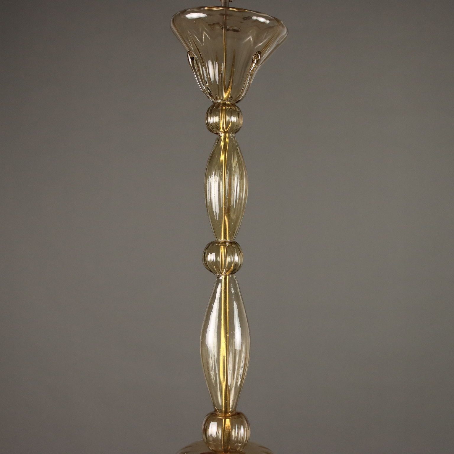 Antique Chandelier Murano Glass Venice Italy XX Century photo vintage